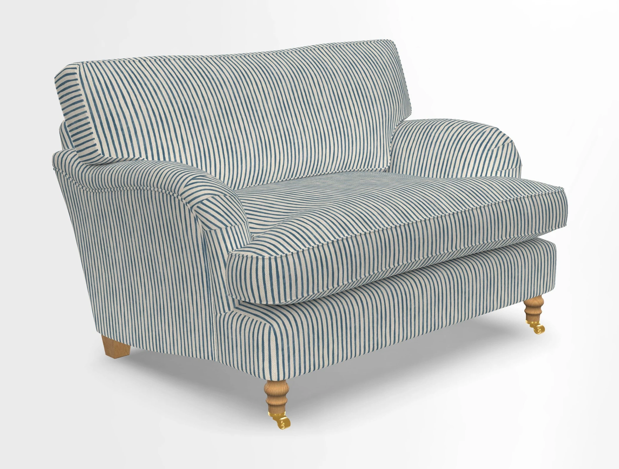 Alwinton snuggler in Lumino Velvet Wine