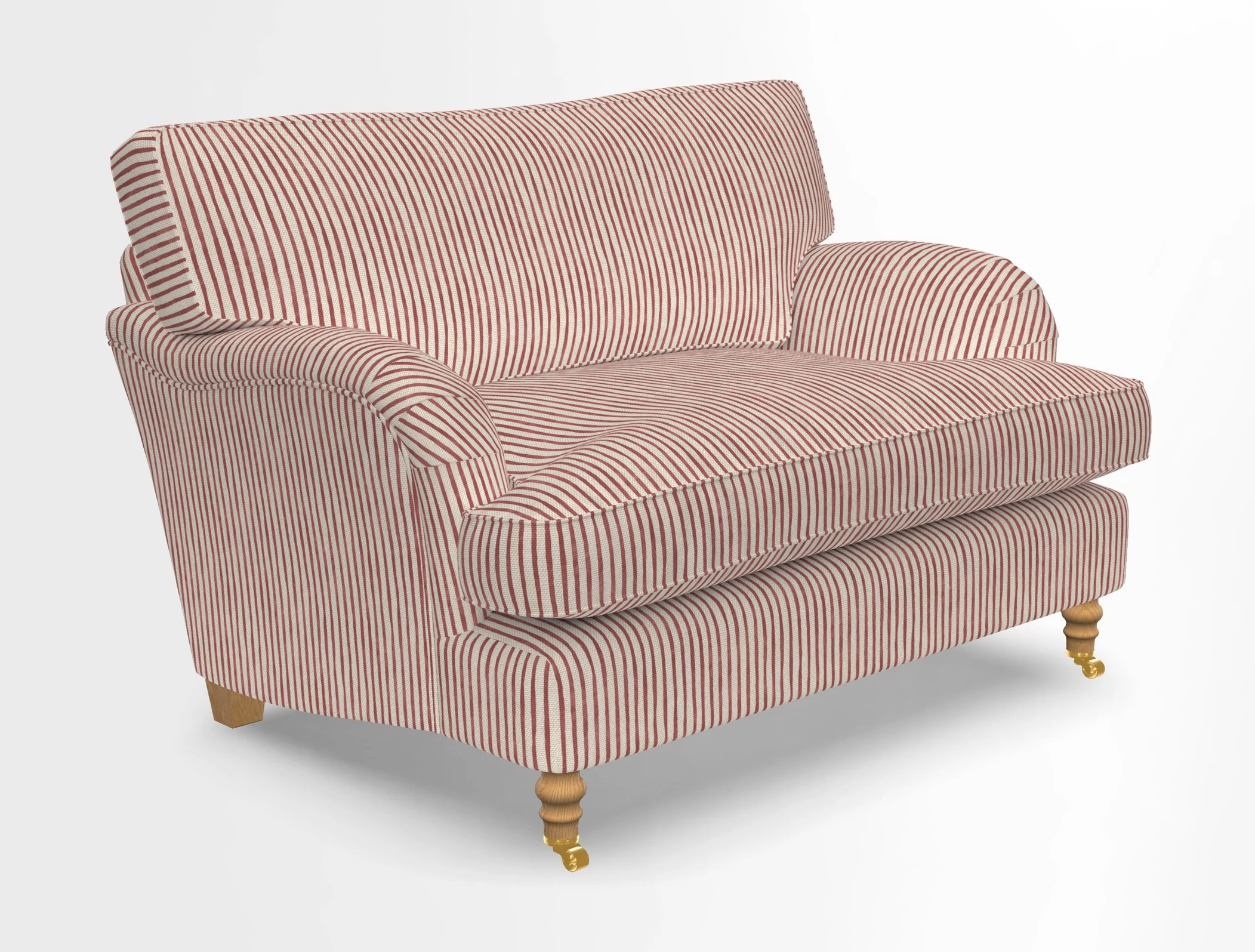Alwinton snuggler in Lumino Velvet Wine