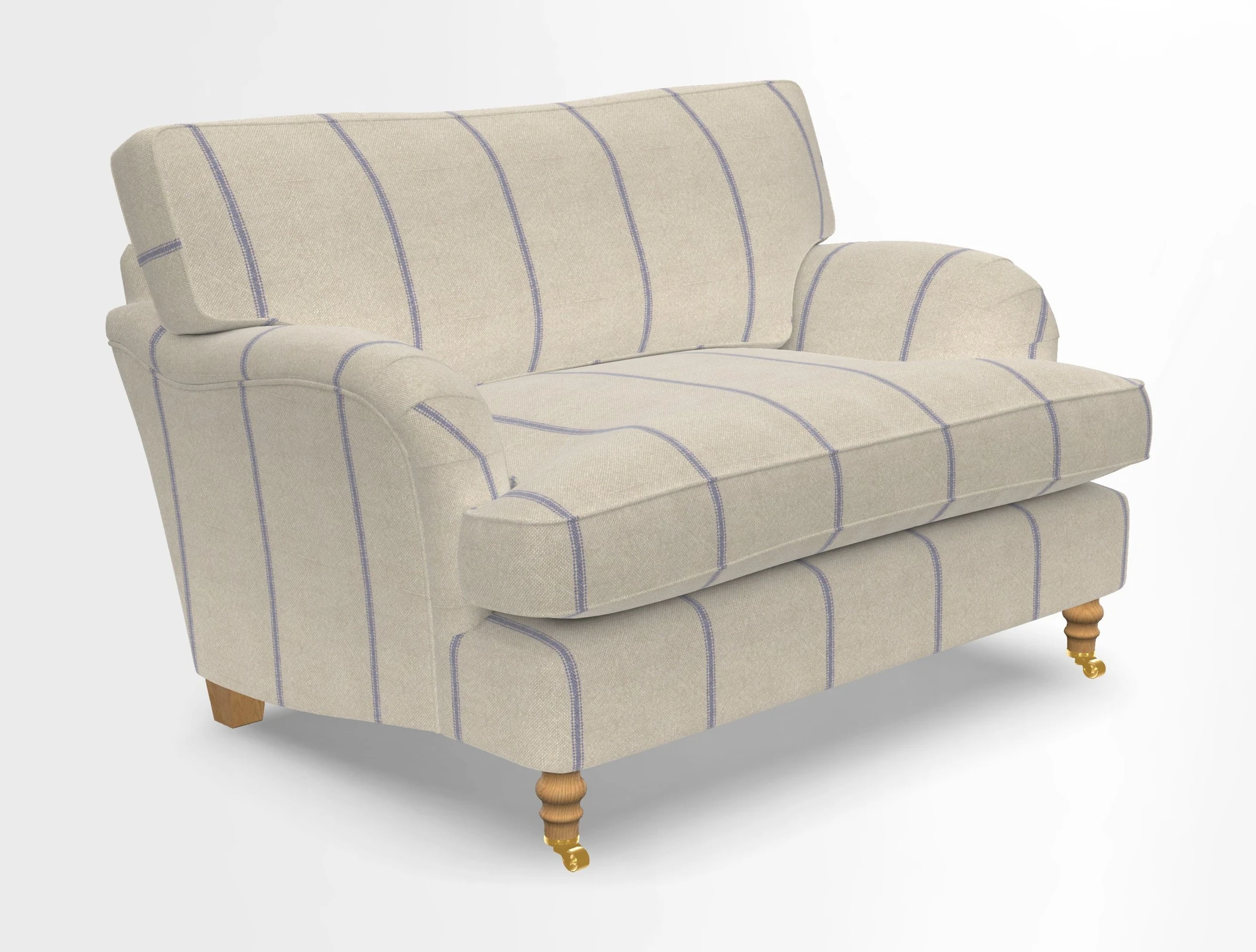 Alwinton snuggler in Lumino Velvet Wine