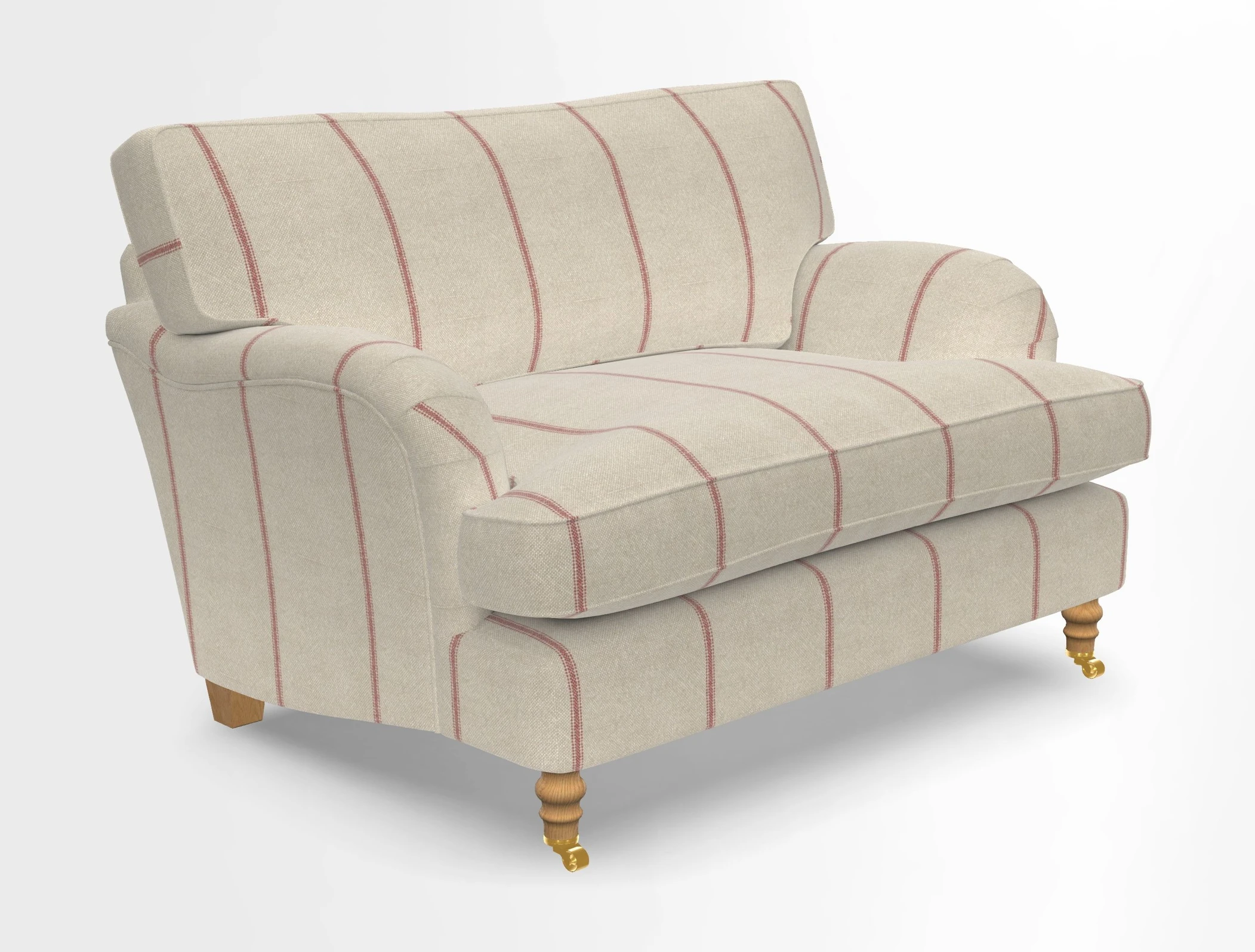Alwinton snuggler in Lumino Velvet Wine