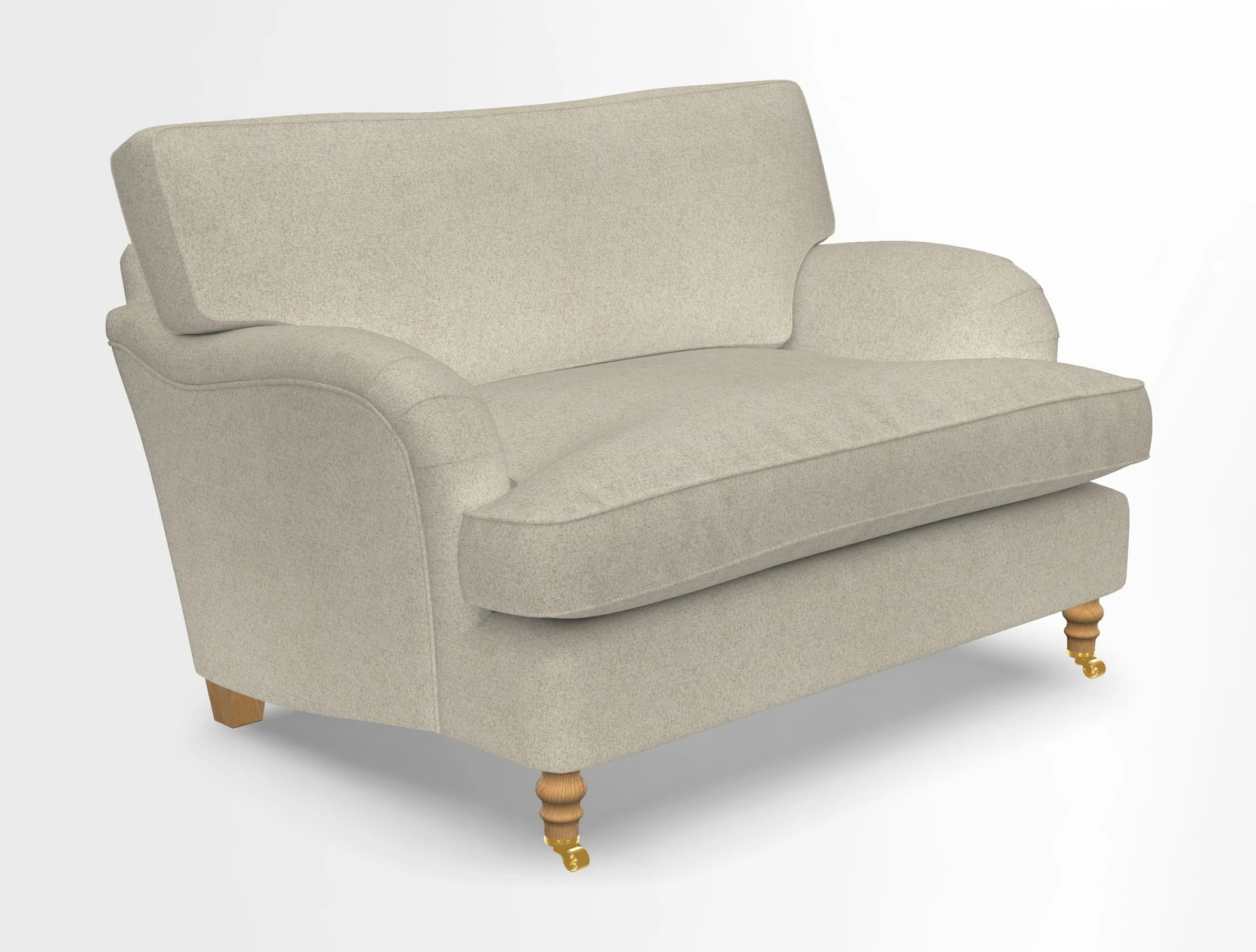Alwinton snuggler in Lumino Velvet Wine
