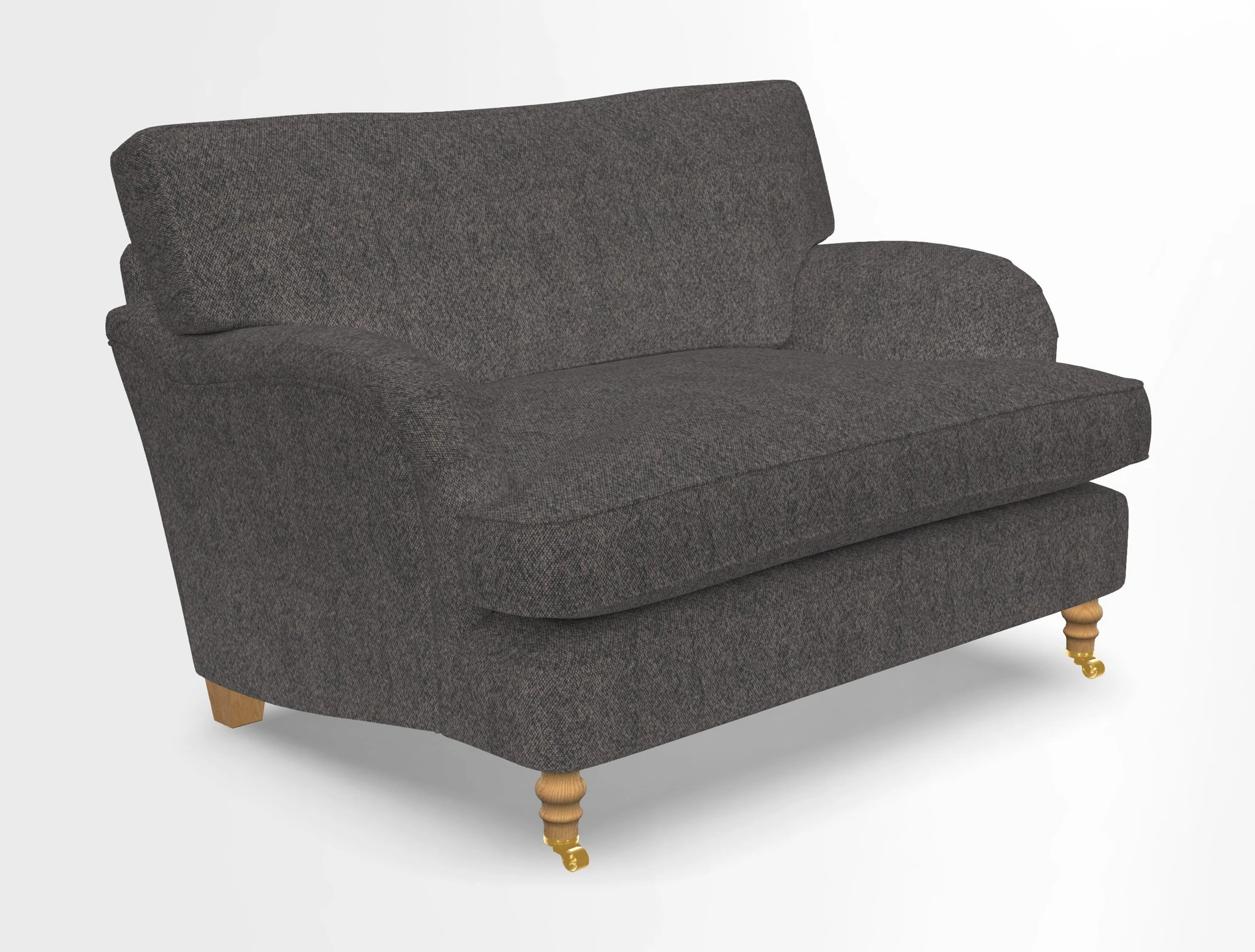 Alwinton snuggler in Lumino Velvet Wine