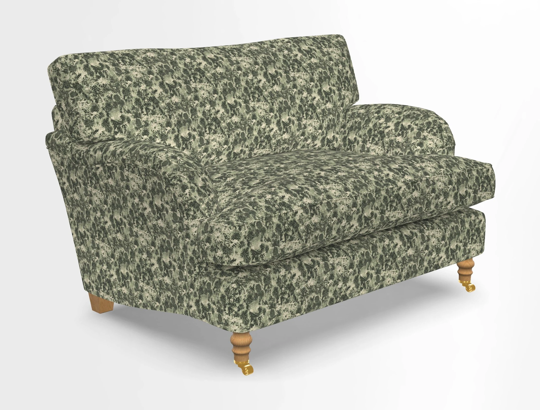 Alwinton snuggler in Lumino Velvet Wine