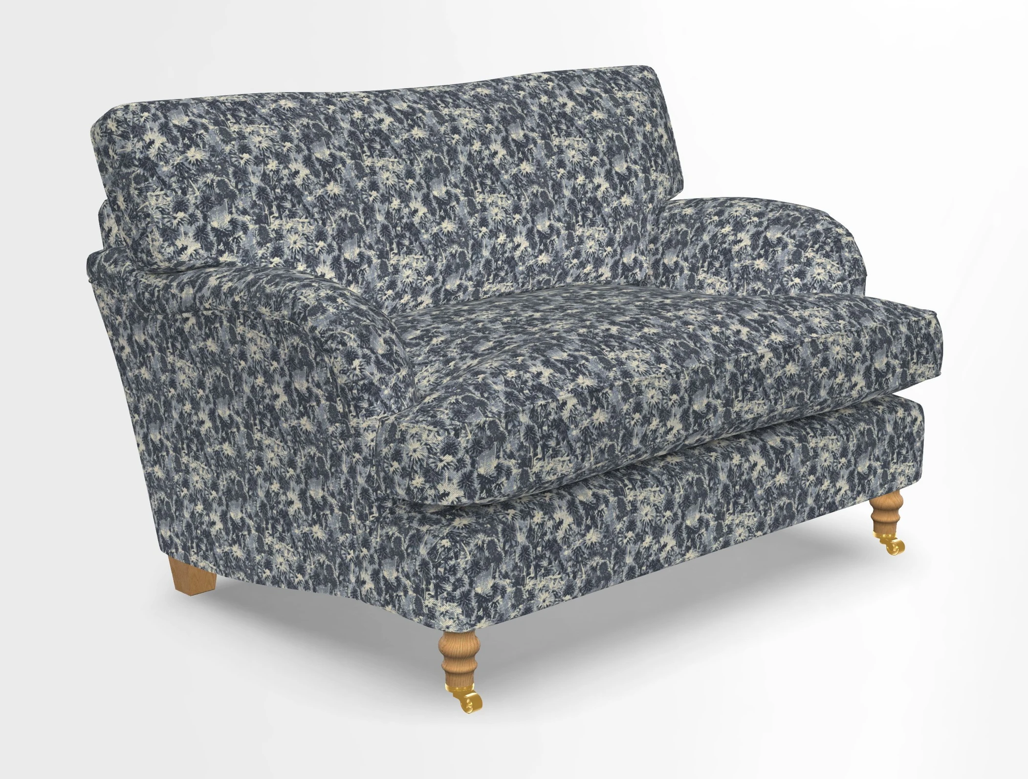 Alwinton snuggler in Lumino Velvet Wine