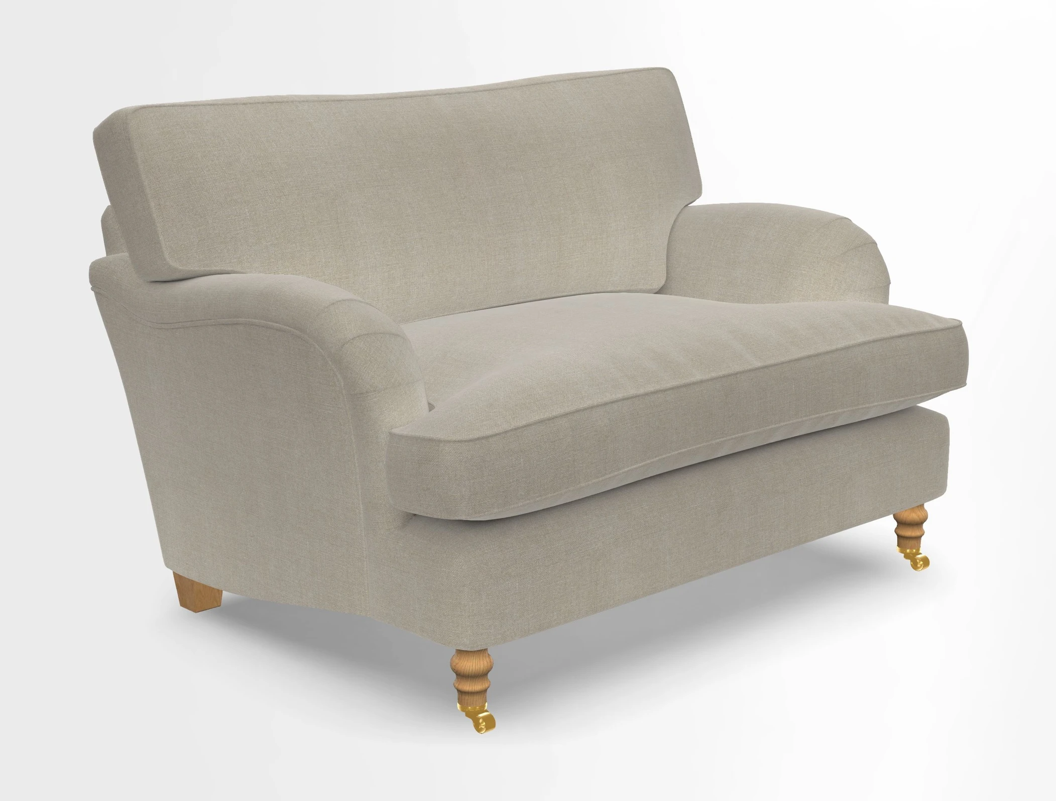 Alwinton snuggler in Lumino Velvet Wine