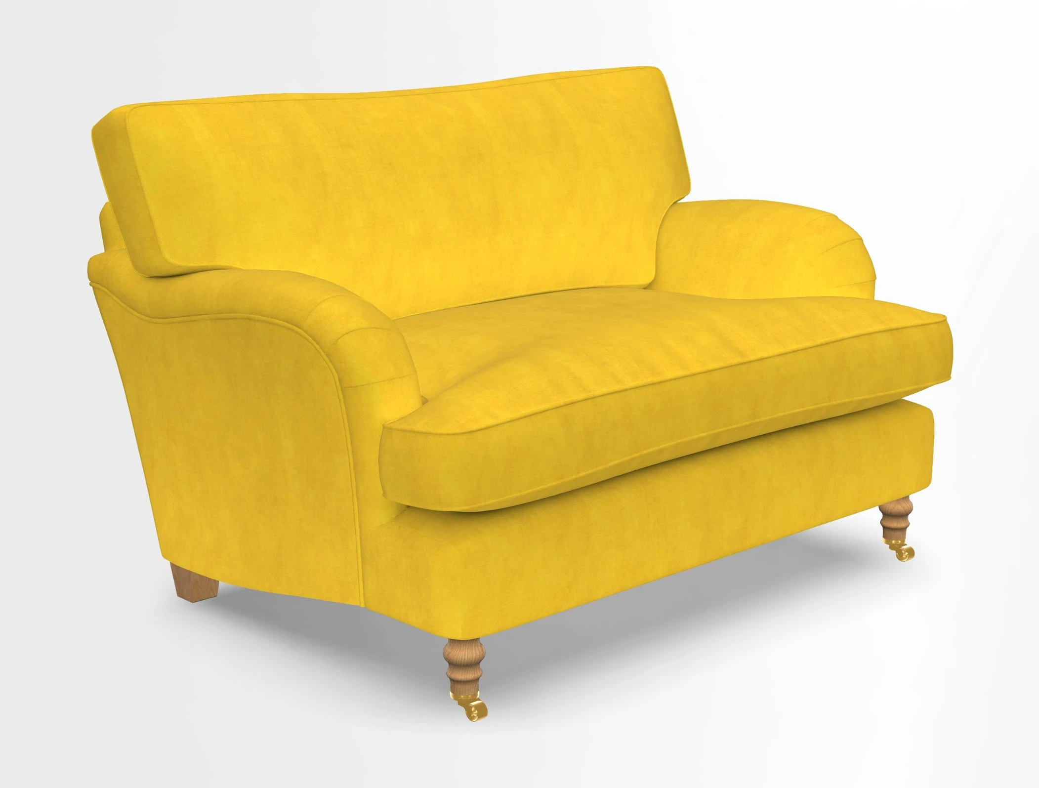 Alwinton snuggler in Lumino Velvet Wine
