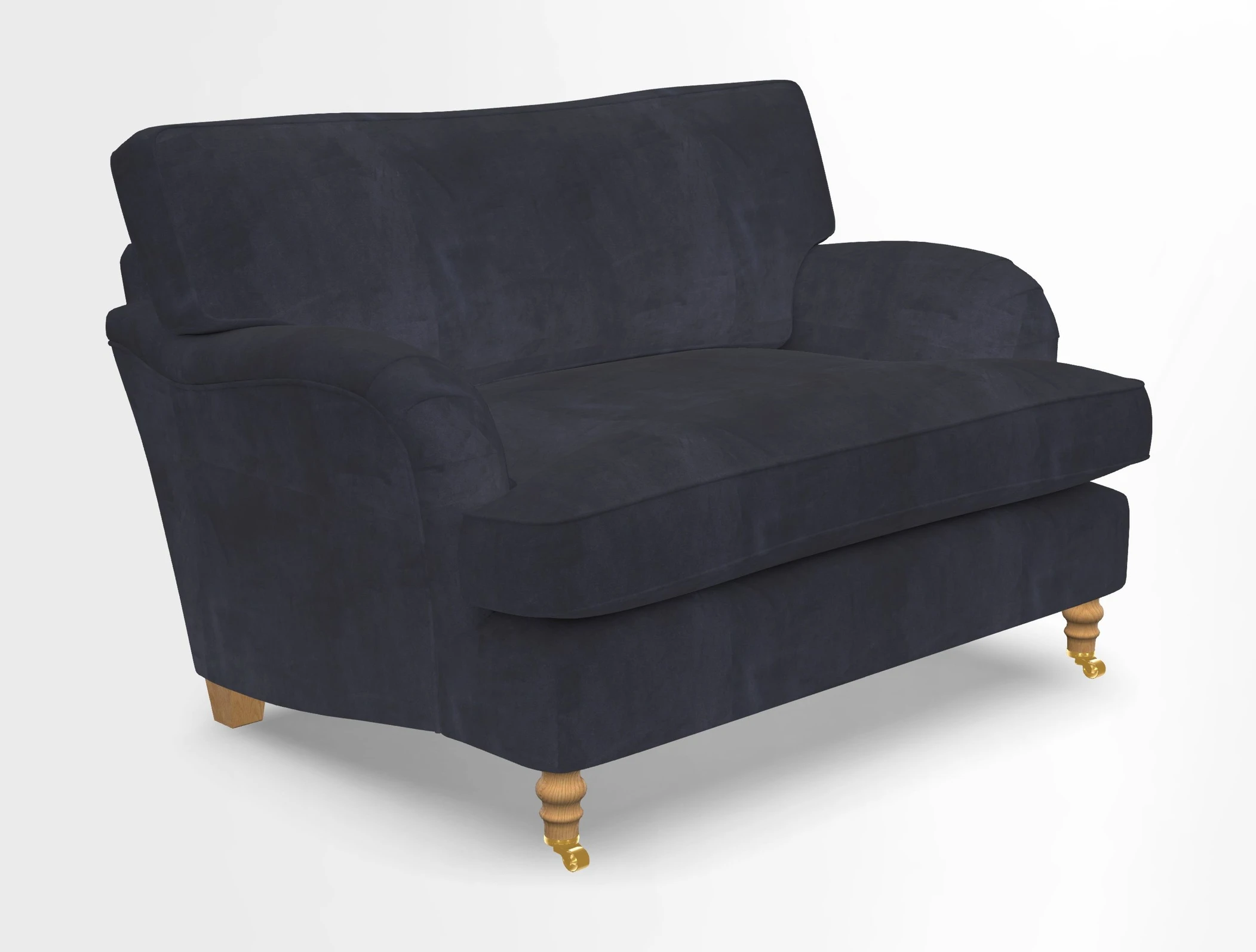 Alwinton snuggler in Lumino Velvet Wine