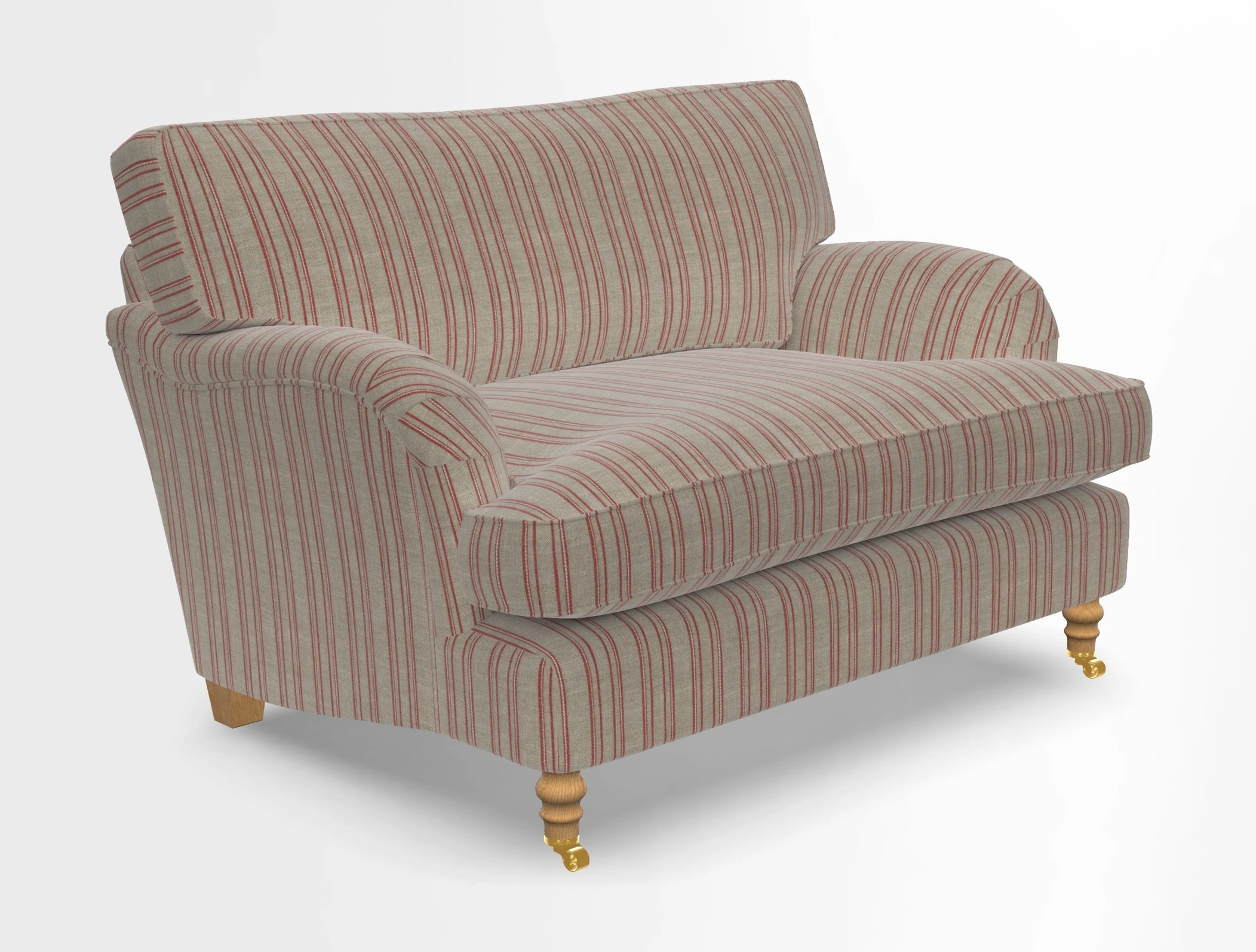 Alwinton snuggler in Lumino Velvet Wine