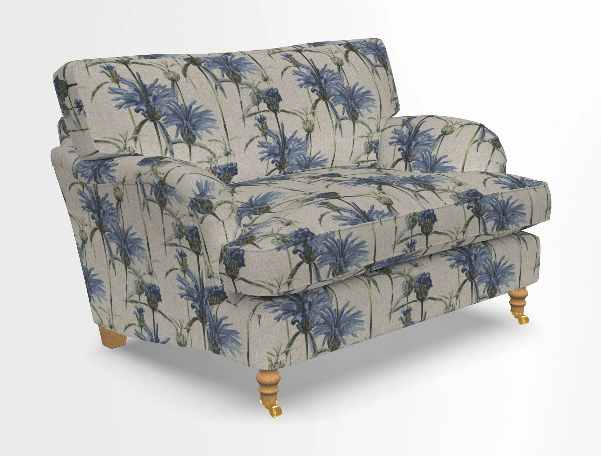 Alwinton snuggler in Lumino Velvet Wine