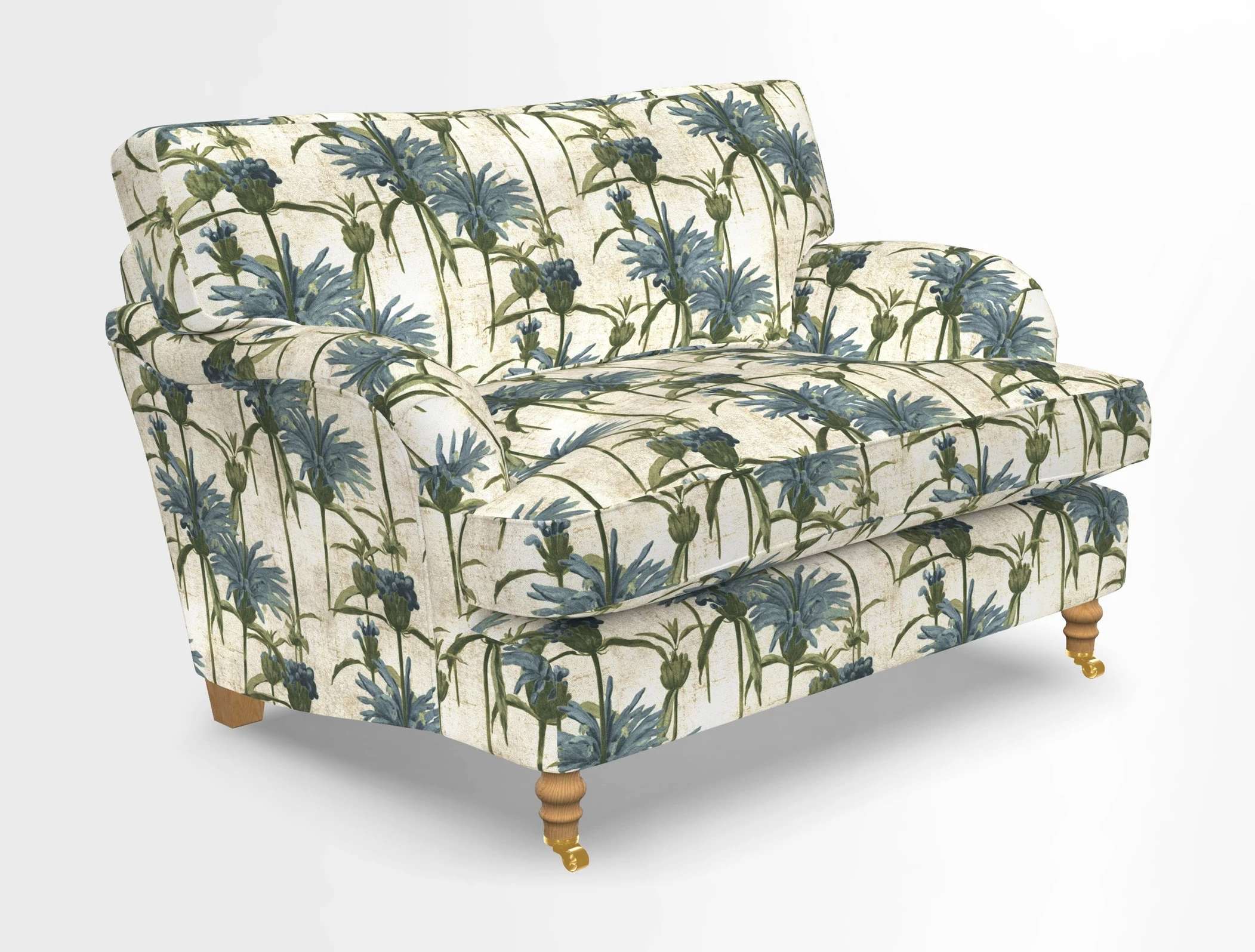 Alwinton snuggler in Lumino Velvet Wine