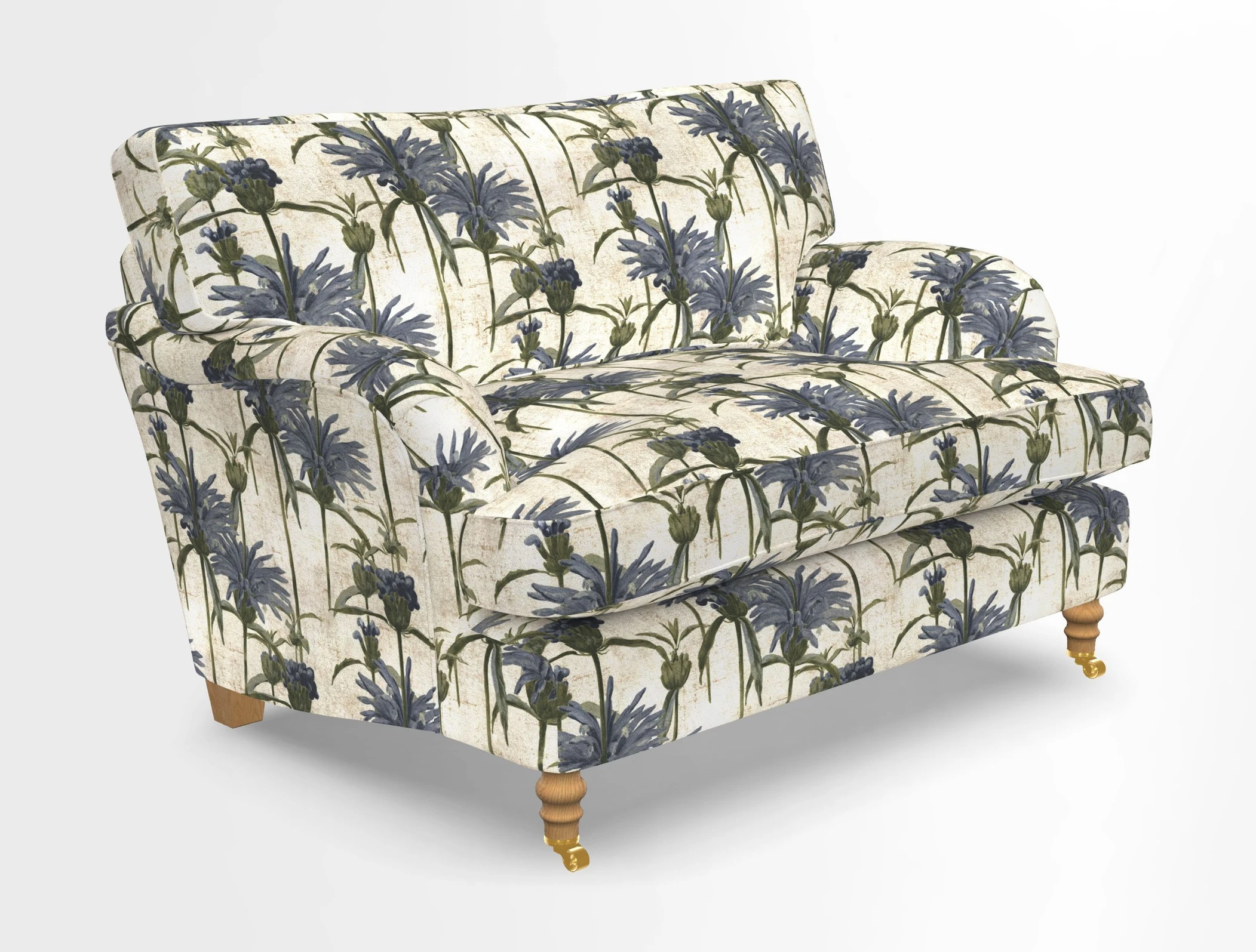 Alwinton snuggler in Lumino Velvet Wine