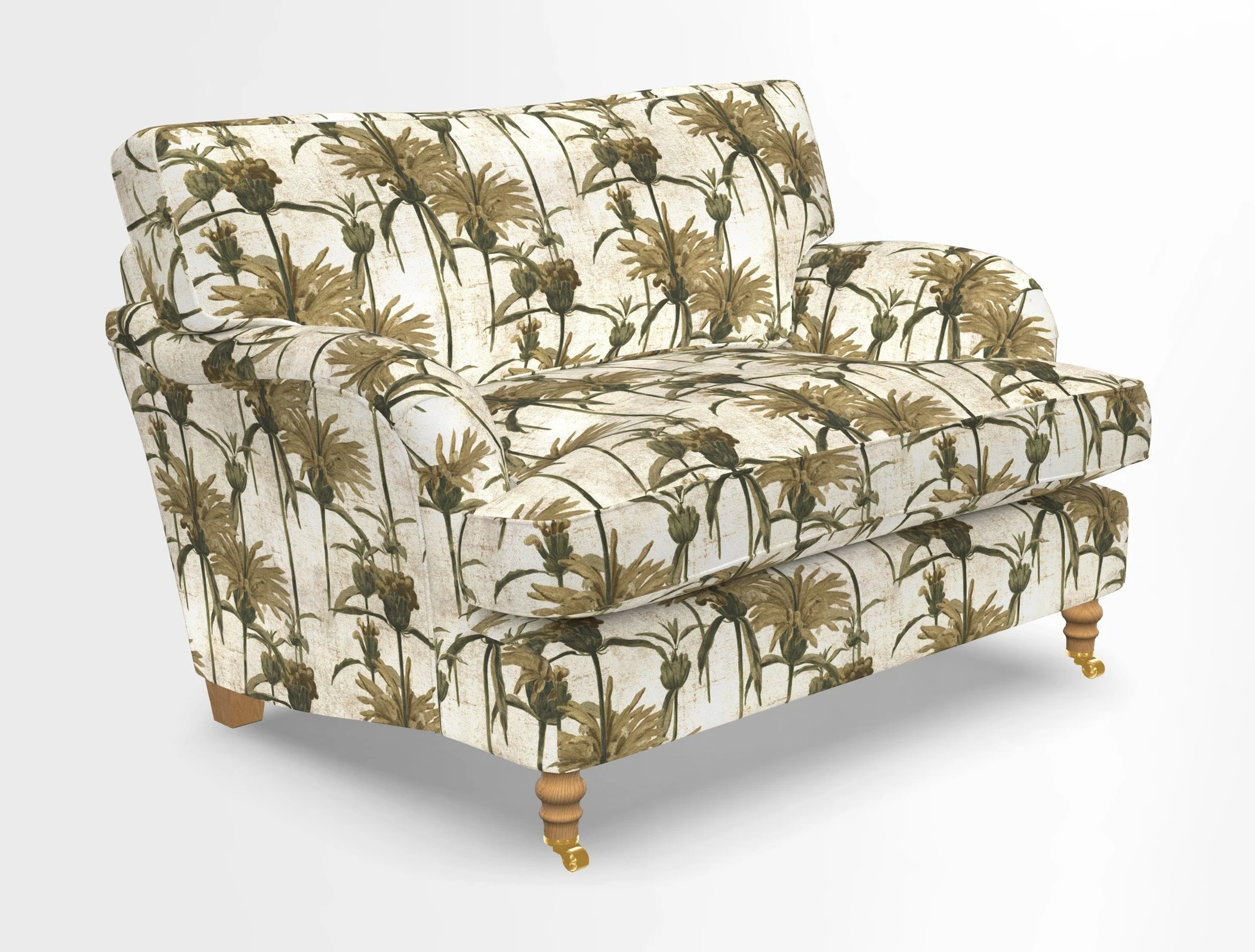 Alwinton snuggler in Lumino Velvet Wine