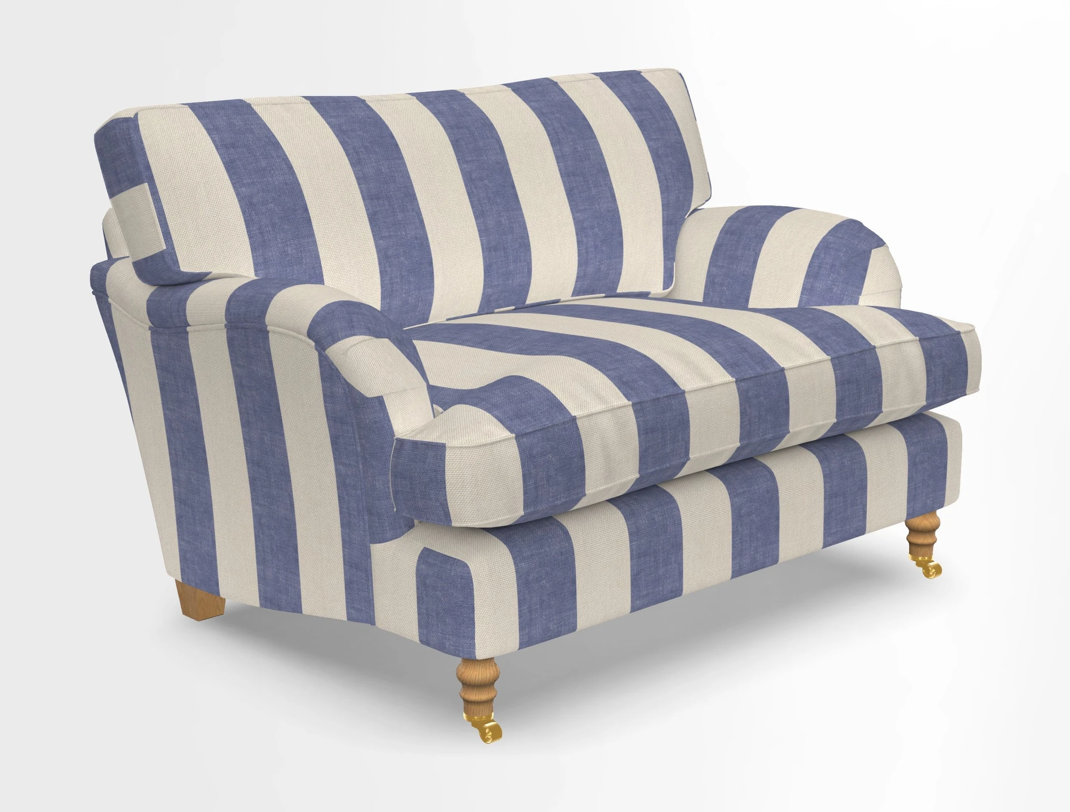 Alwinton snuggler in Lumino Velvet Wine