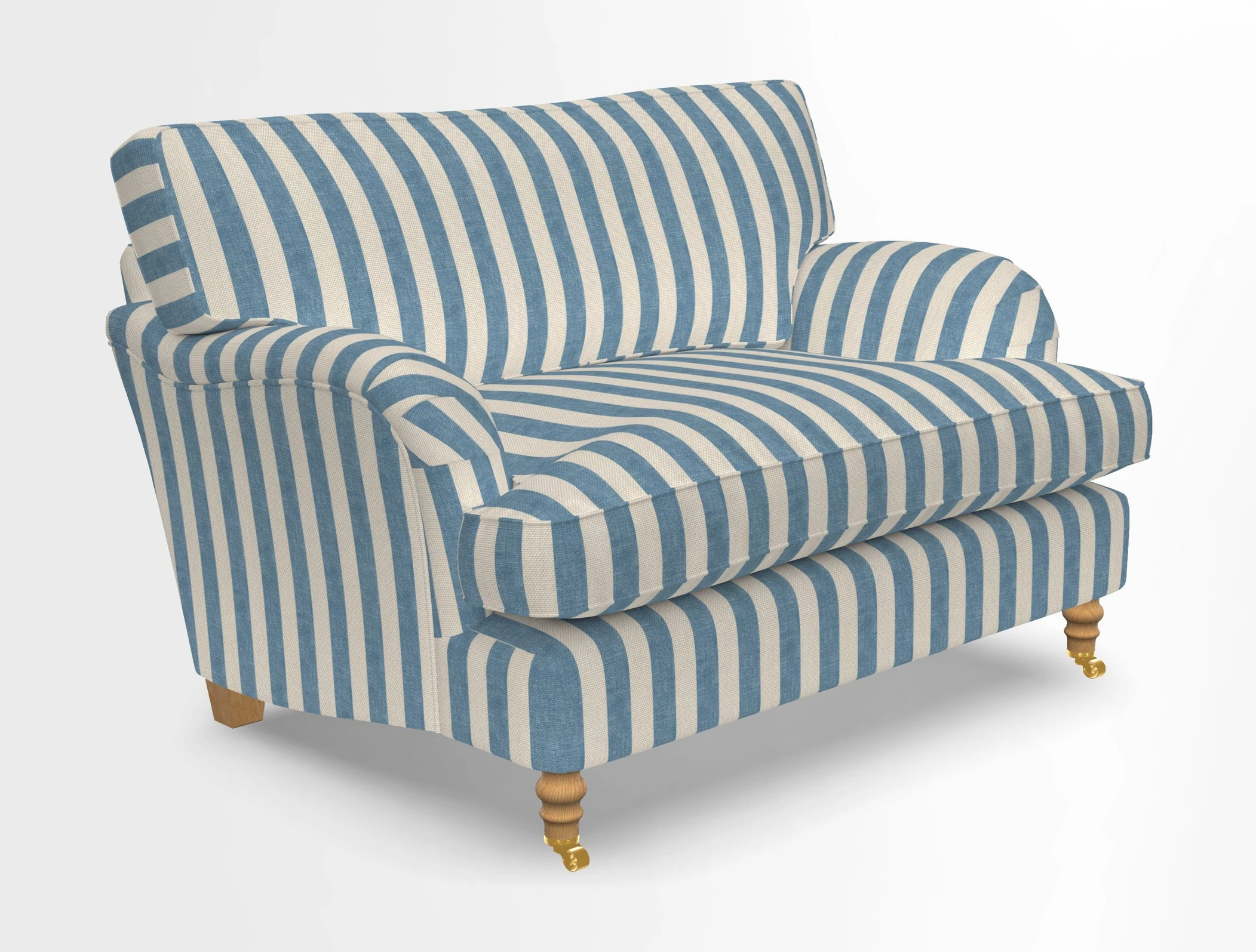 Alwinton snuggler in Lumino Velvet Wine