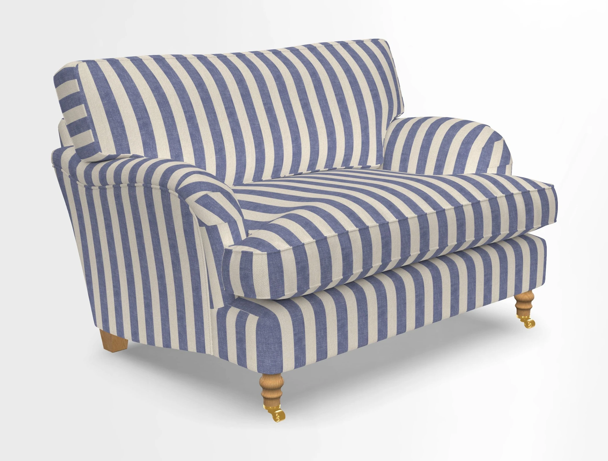 Alwinton snuggler in Lumino Velvet Wine