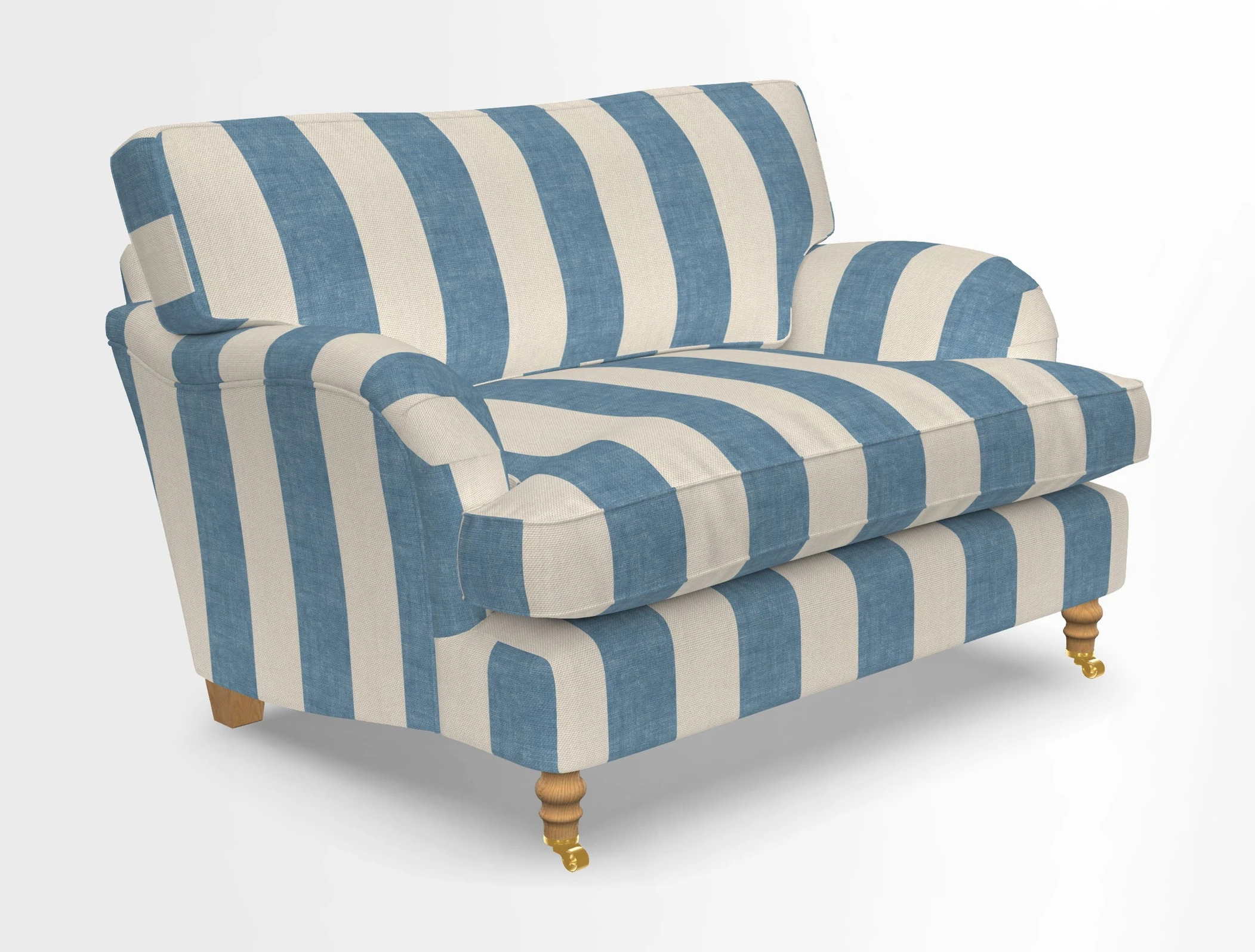 Alwinton snuggler in Lumino Velvet Wine