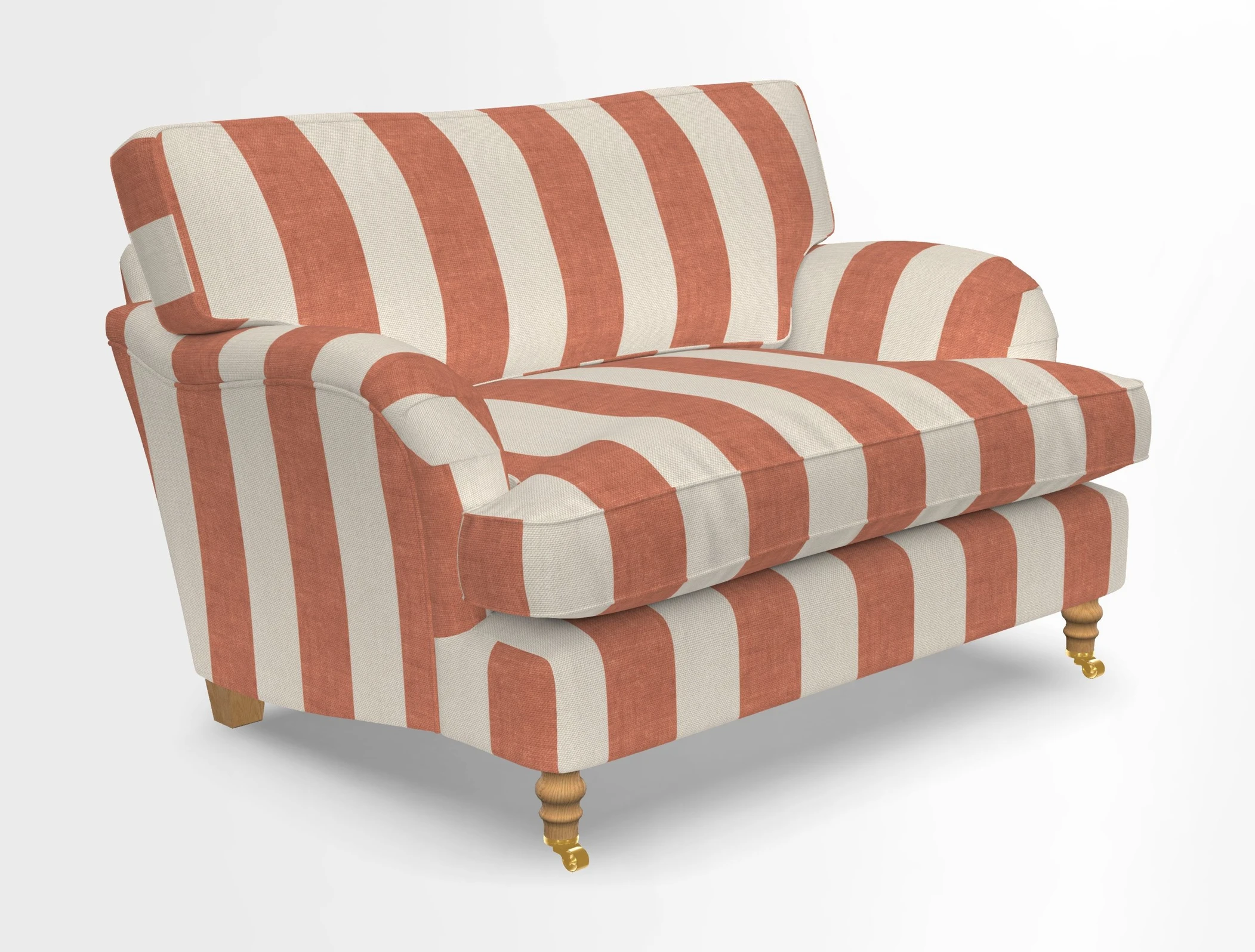 Alwinton snuggler in Lumino Velvet Wine