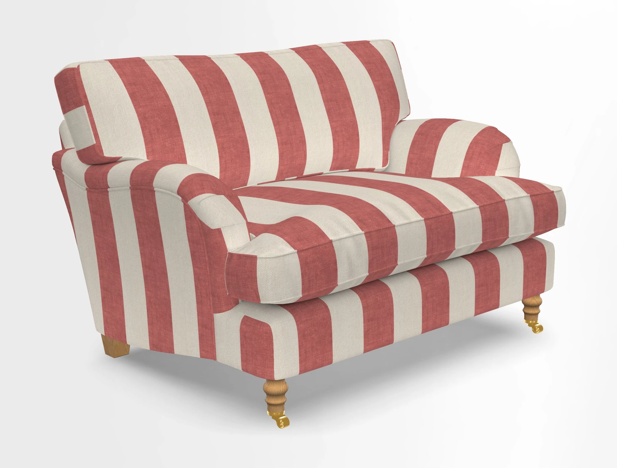 Alwinton snuggler in Lumino Velvet Wine