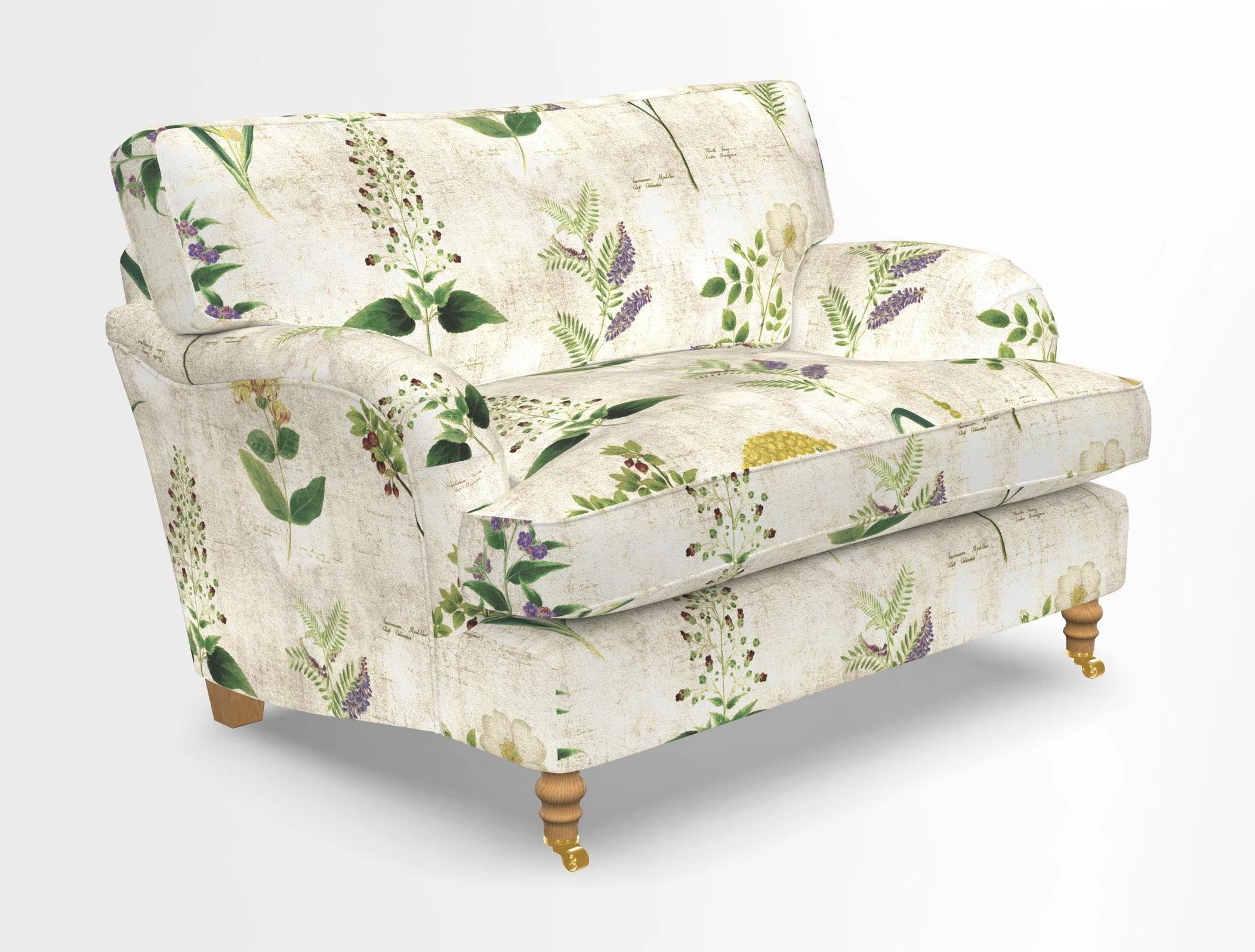 Alwinton snuggler in Lumino Velvet Wine