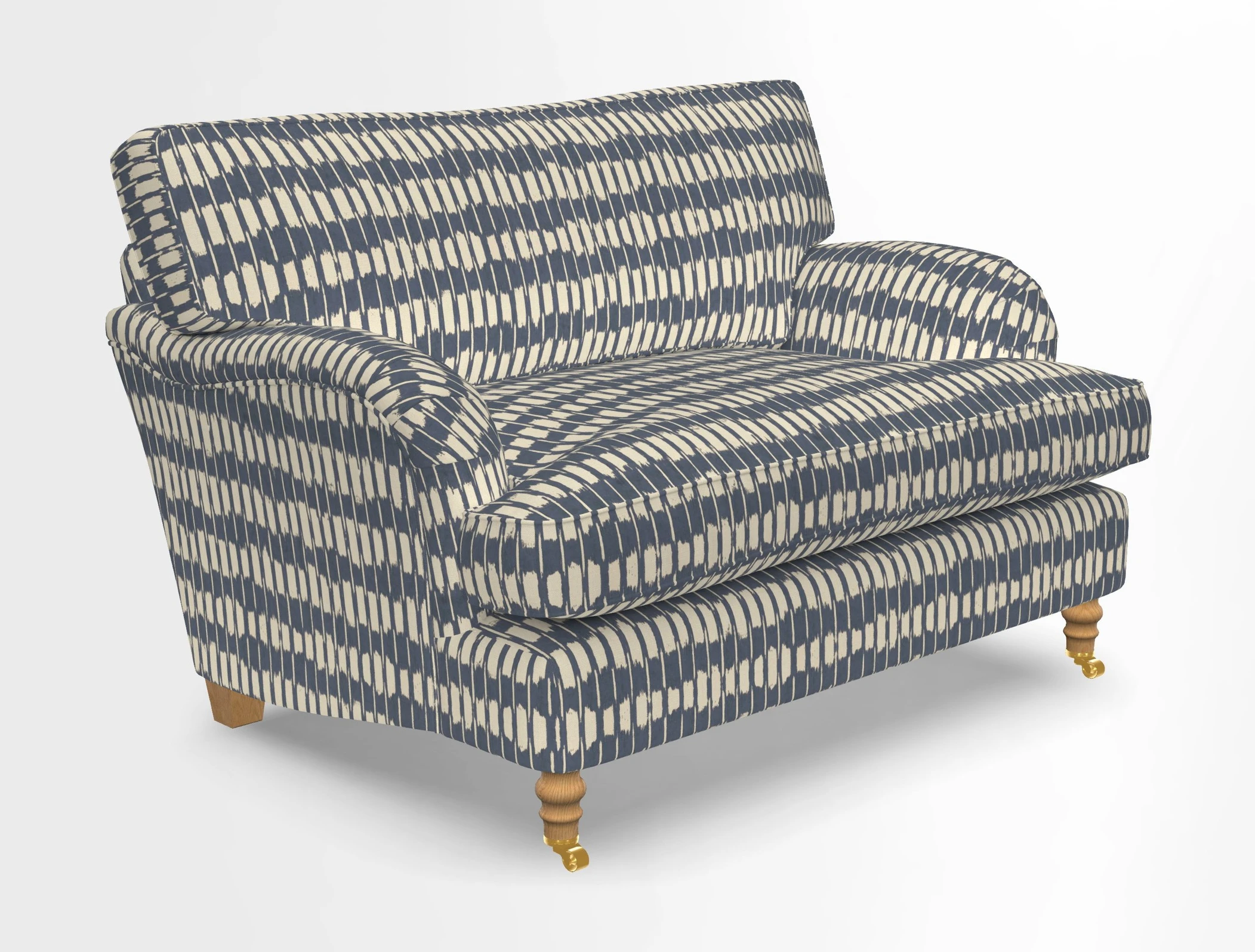 Alwinton snuggler in Lumino Velvet Wine