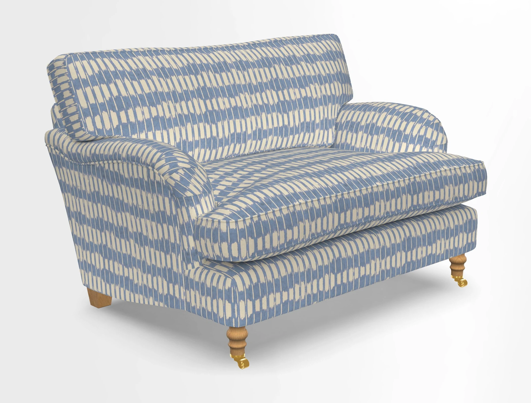 Alwinton snuggler in Lumino Velvet Wine