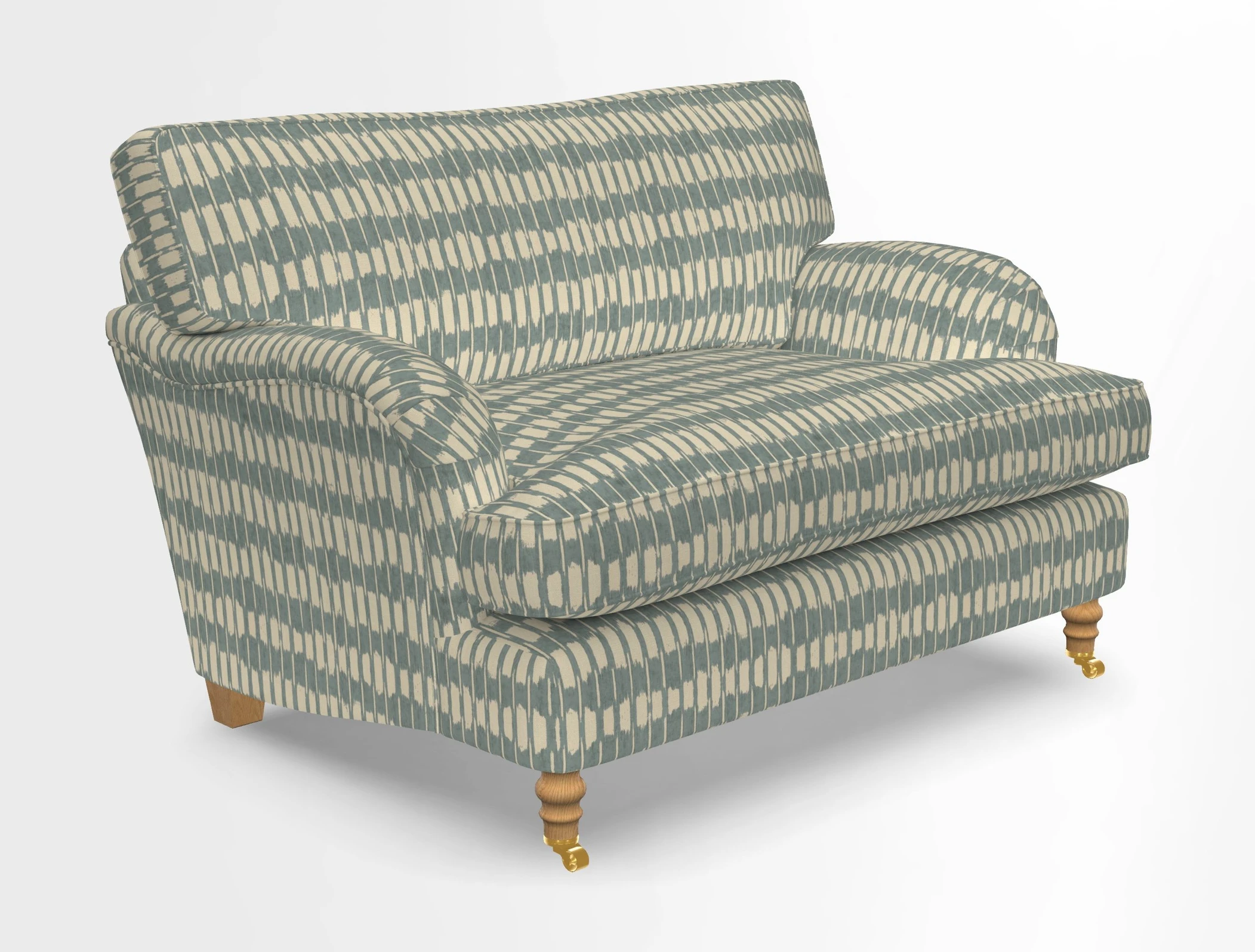 Alwinton snuggler in Lumino Velvet Wine