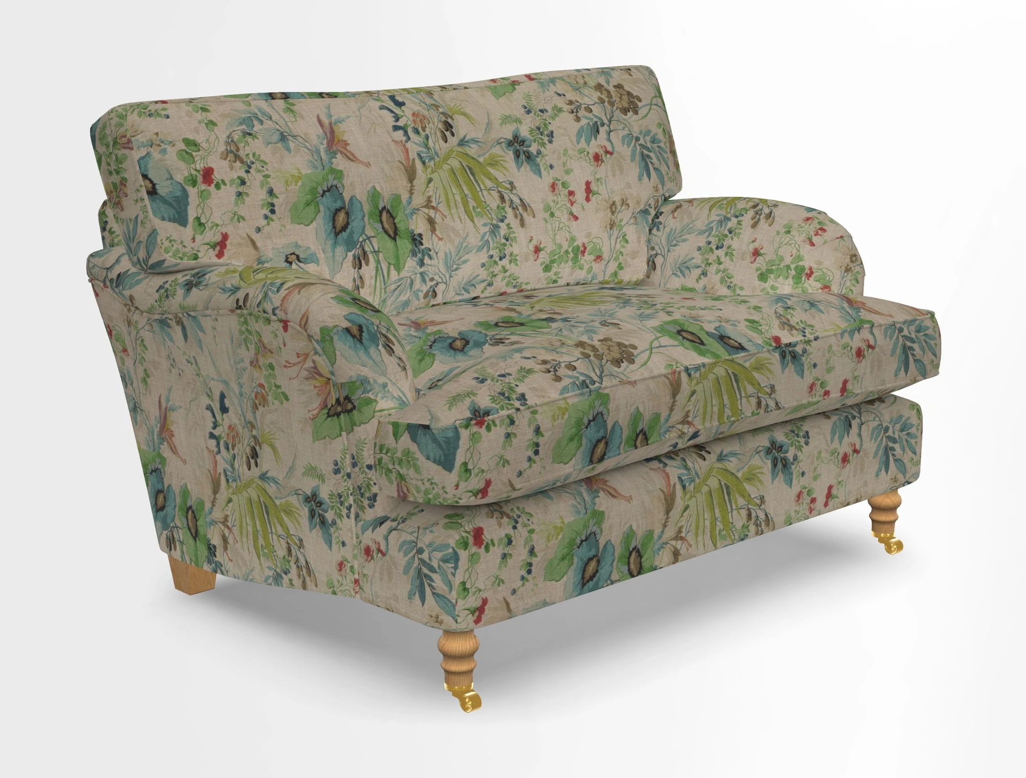Alwinton snuggler in Lumino Velvet Wine
