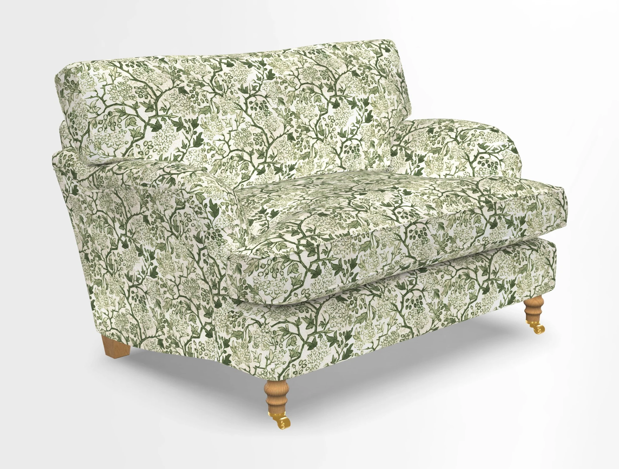 Alwinton snuggler in Lumino Velvet Wine