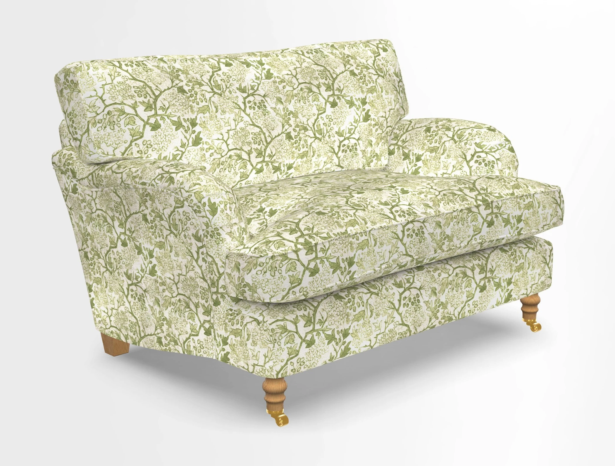 Alwinton snuggler in Lumino Velvet Wine