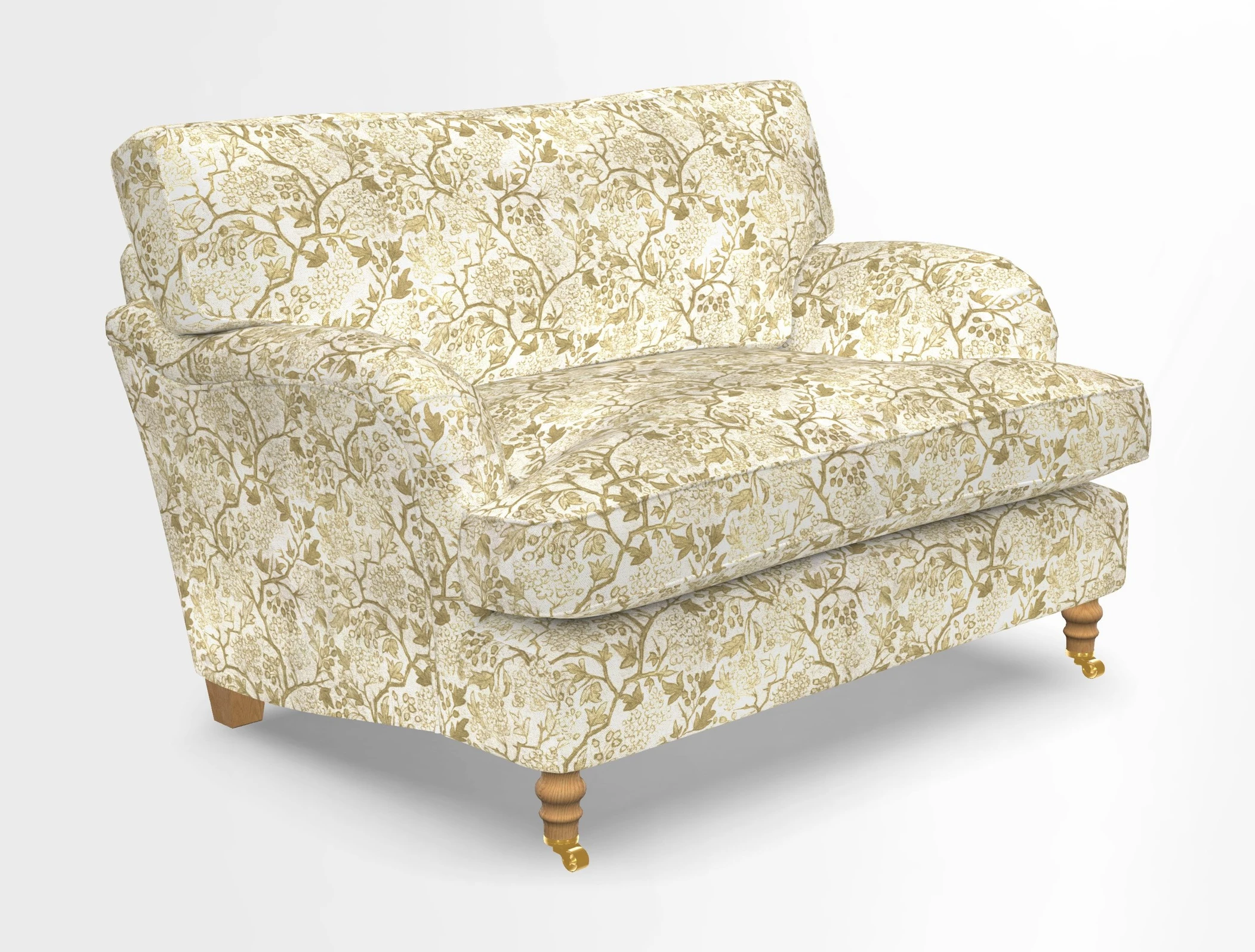 Alwinton snuggler in Lumino Velvet Wine