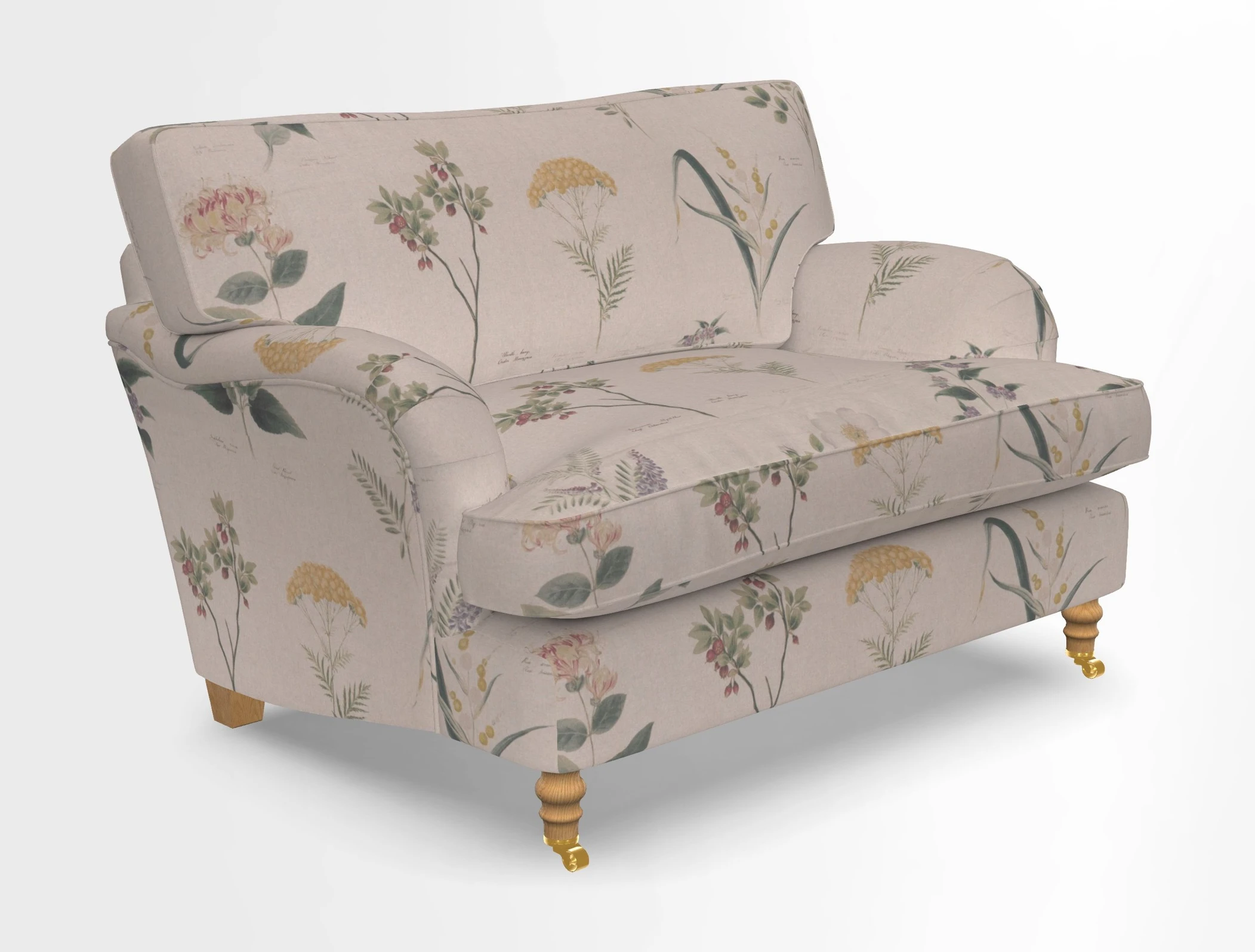 Alwinton snuggler in Lumino Velvet Wine