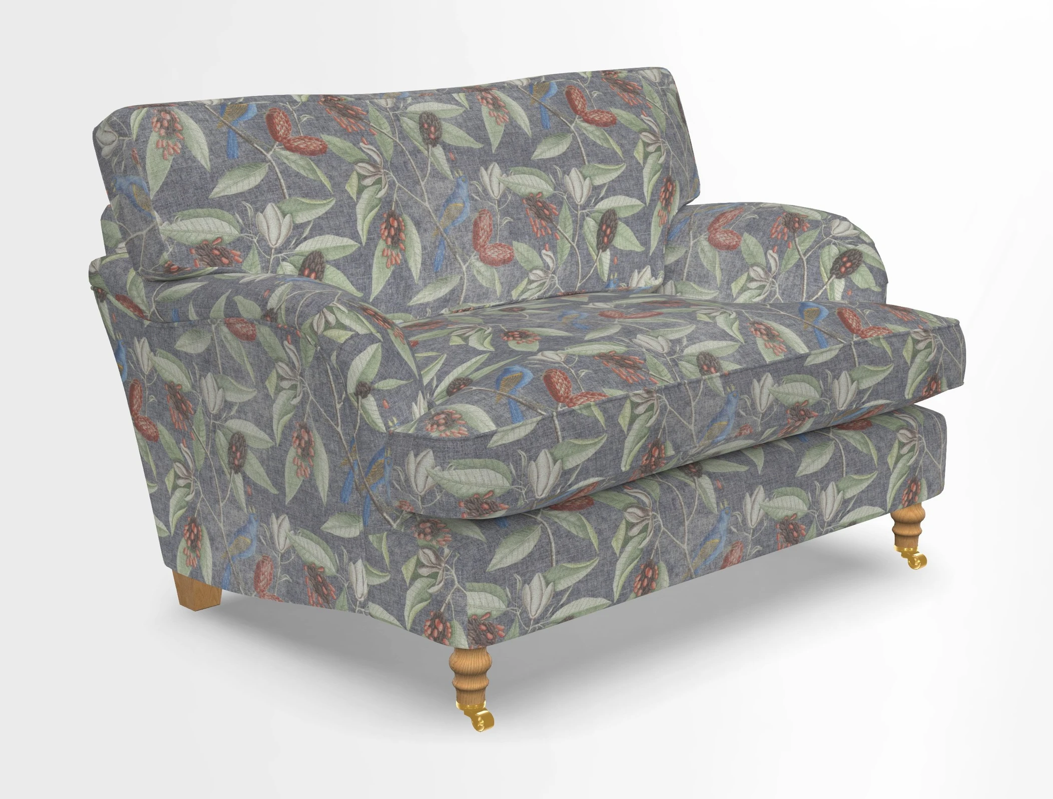 Alwinton snuggler in Lumino Velvet Wine