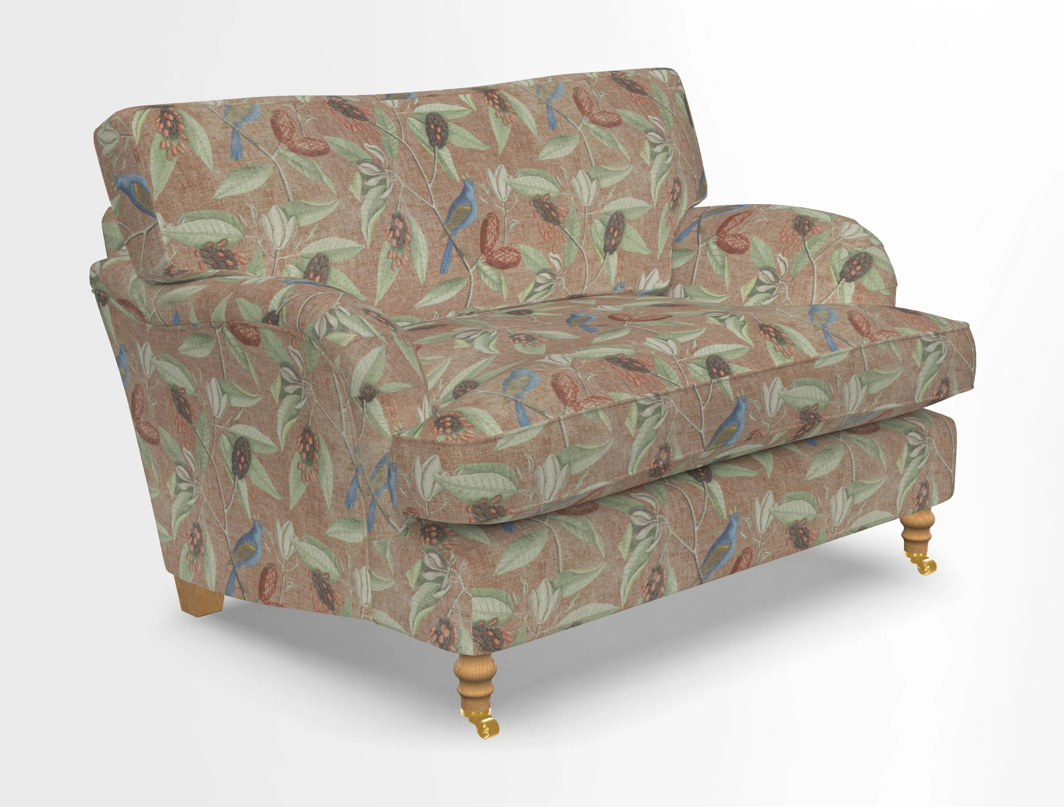 Alwinton snuggler in Lumino Velvet Wine