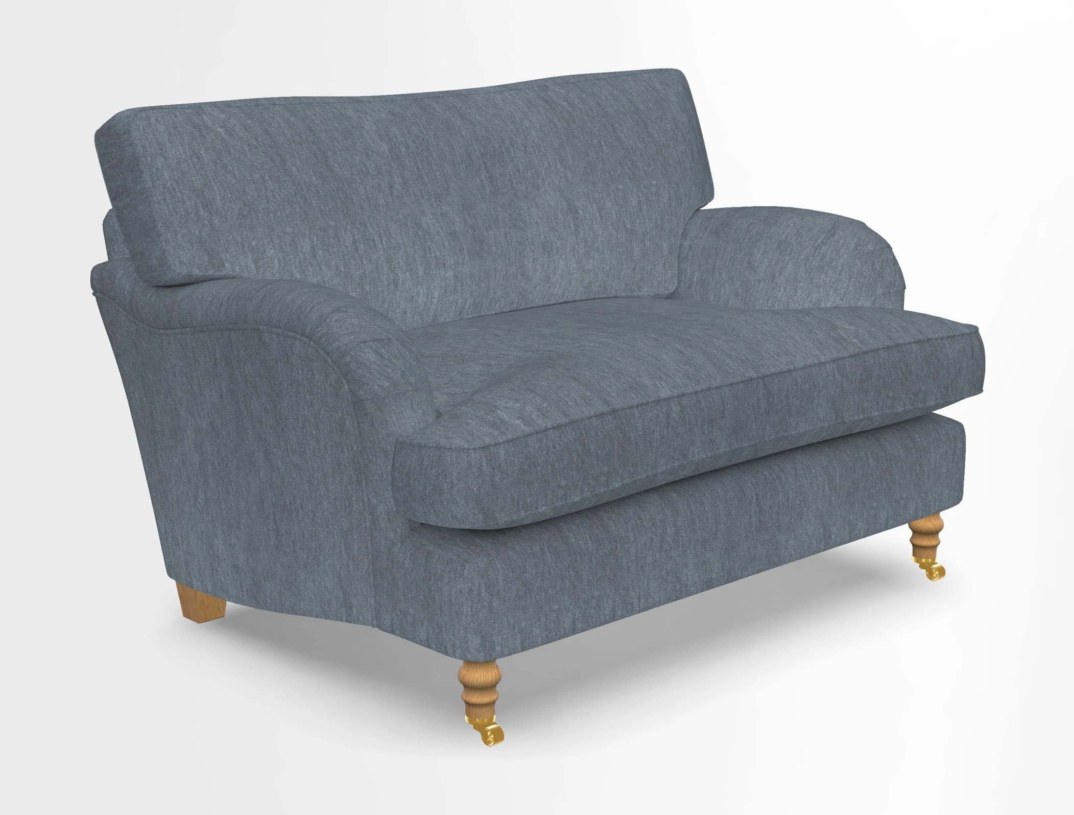 Alwinton snuggler in Lumino Velvet Wine