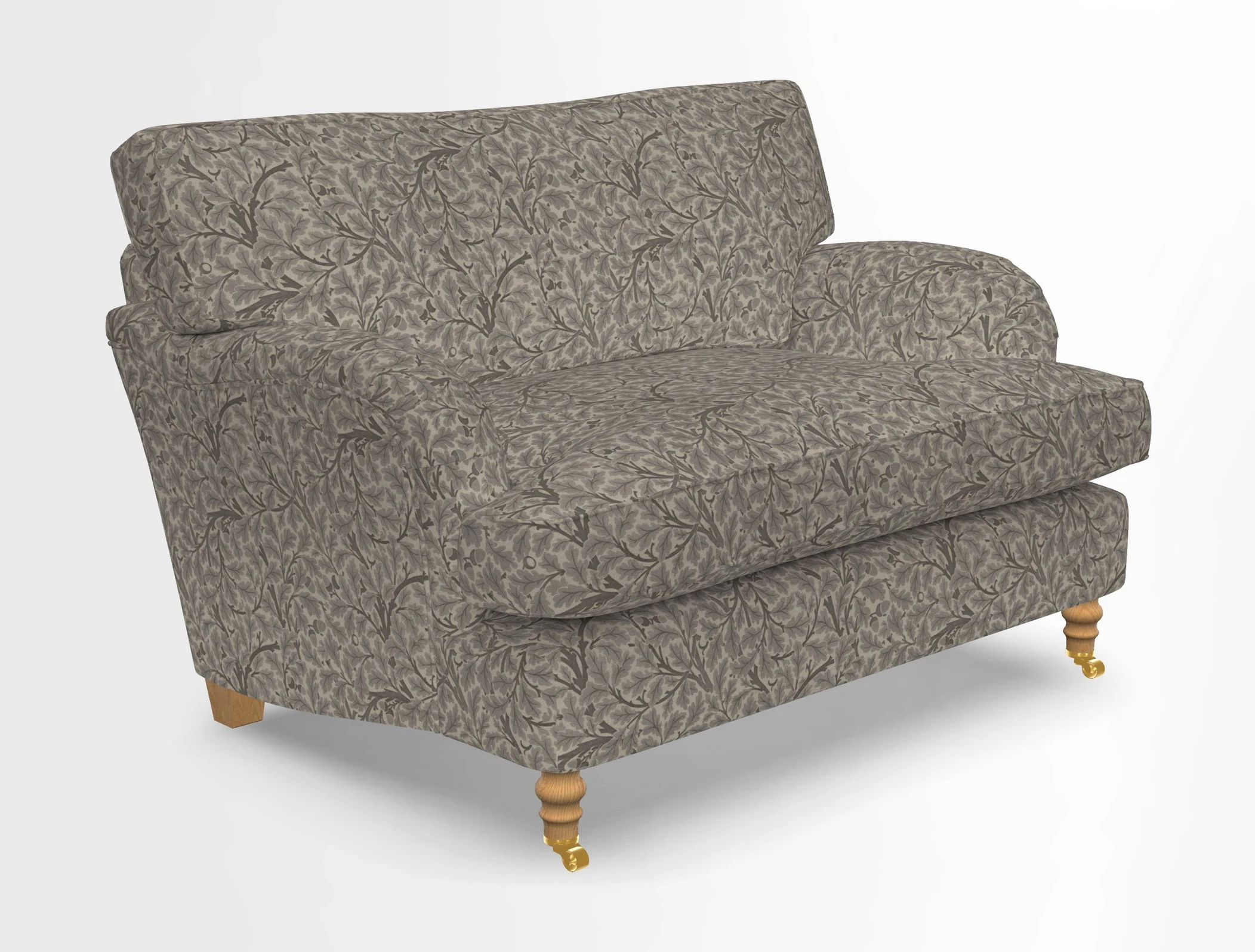 Alwinton snuggler in Lumino Velvet Wine