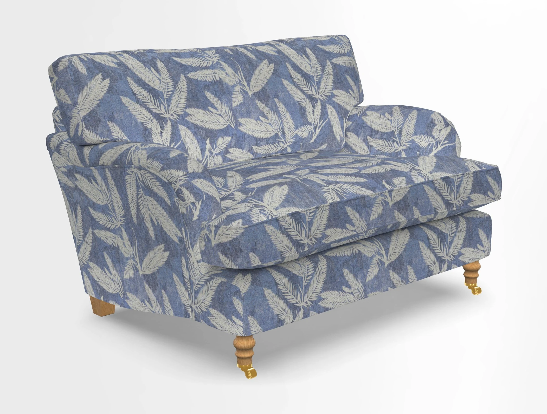Alwinton snuggler in Lumino Velvet Wine