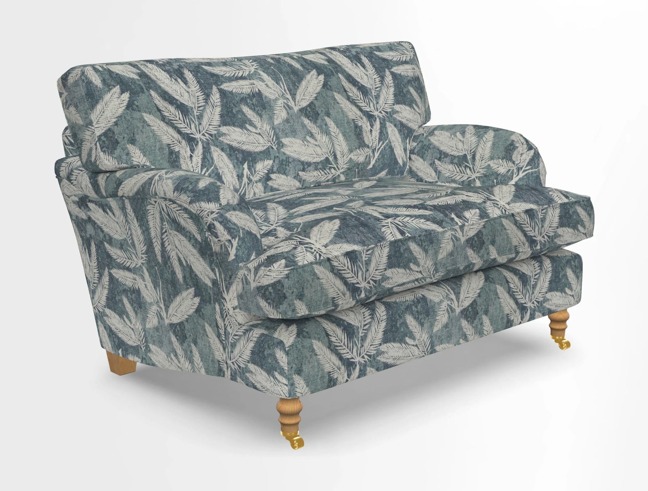 Alwinton snuggler in Lumino Velvet Wine