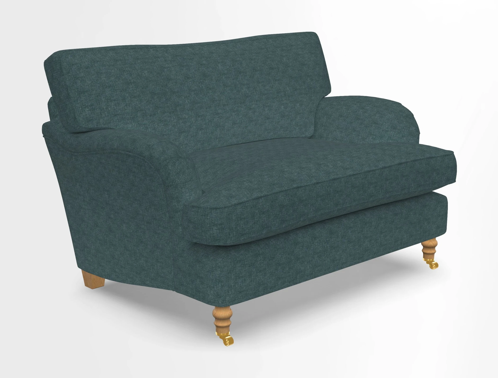 Alwinton snuggler in Lumino Velvet Wine