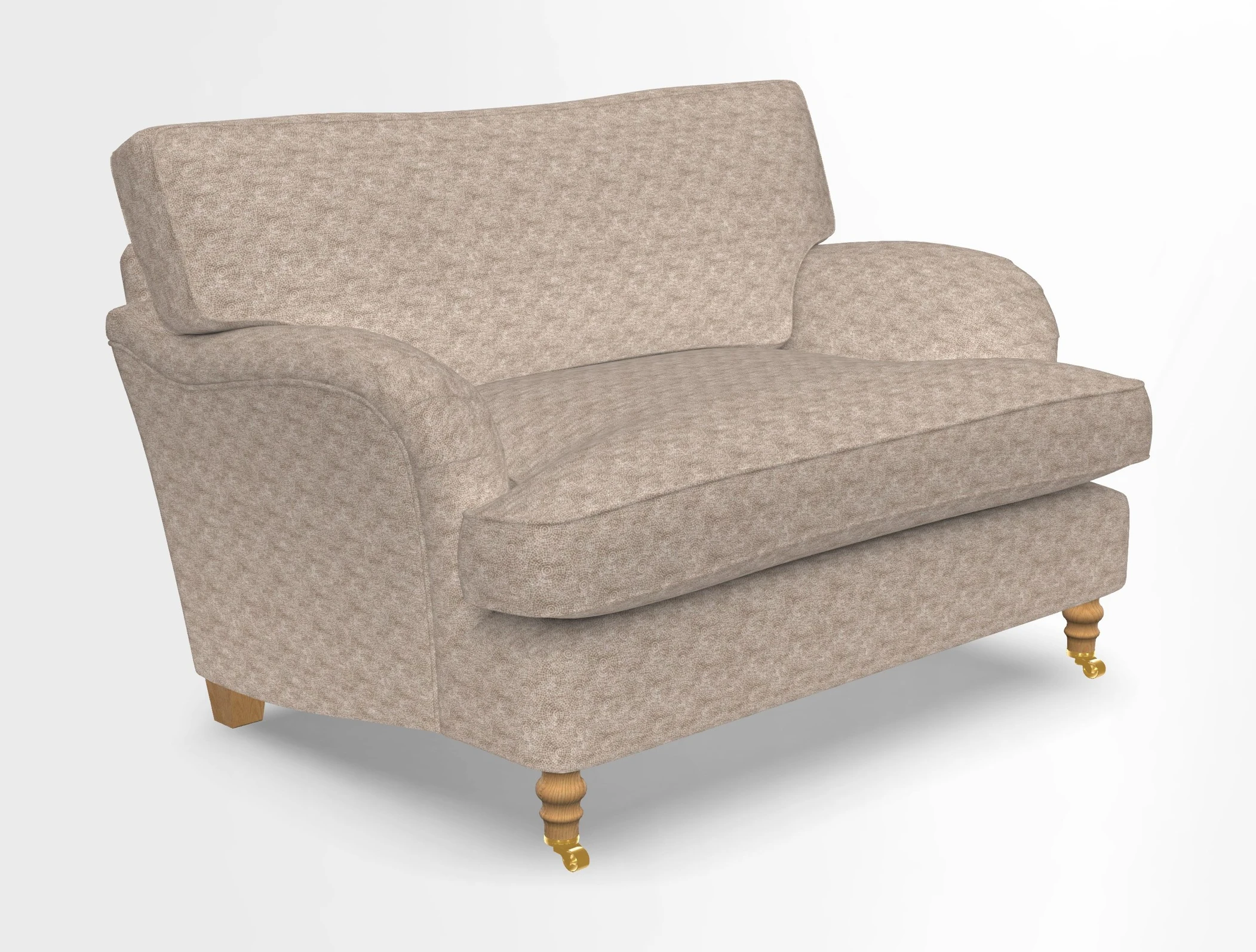 Alwinton snuggler in Lumino Velvet Wine
