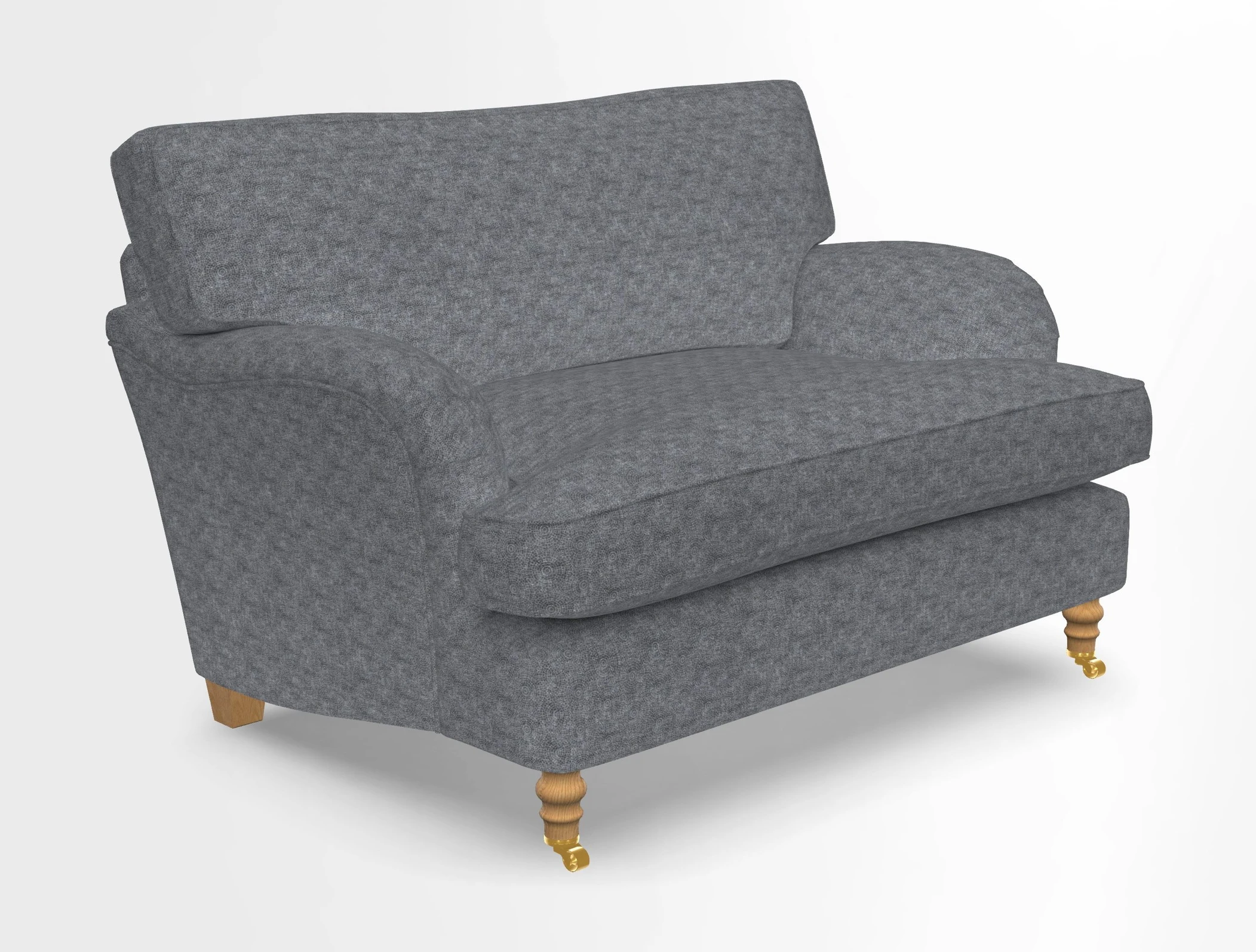 Alwinton snuggler in Lumino Velvet Wine