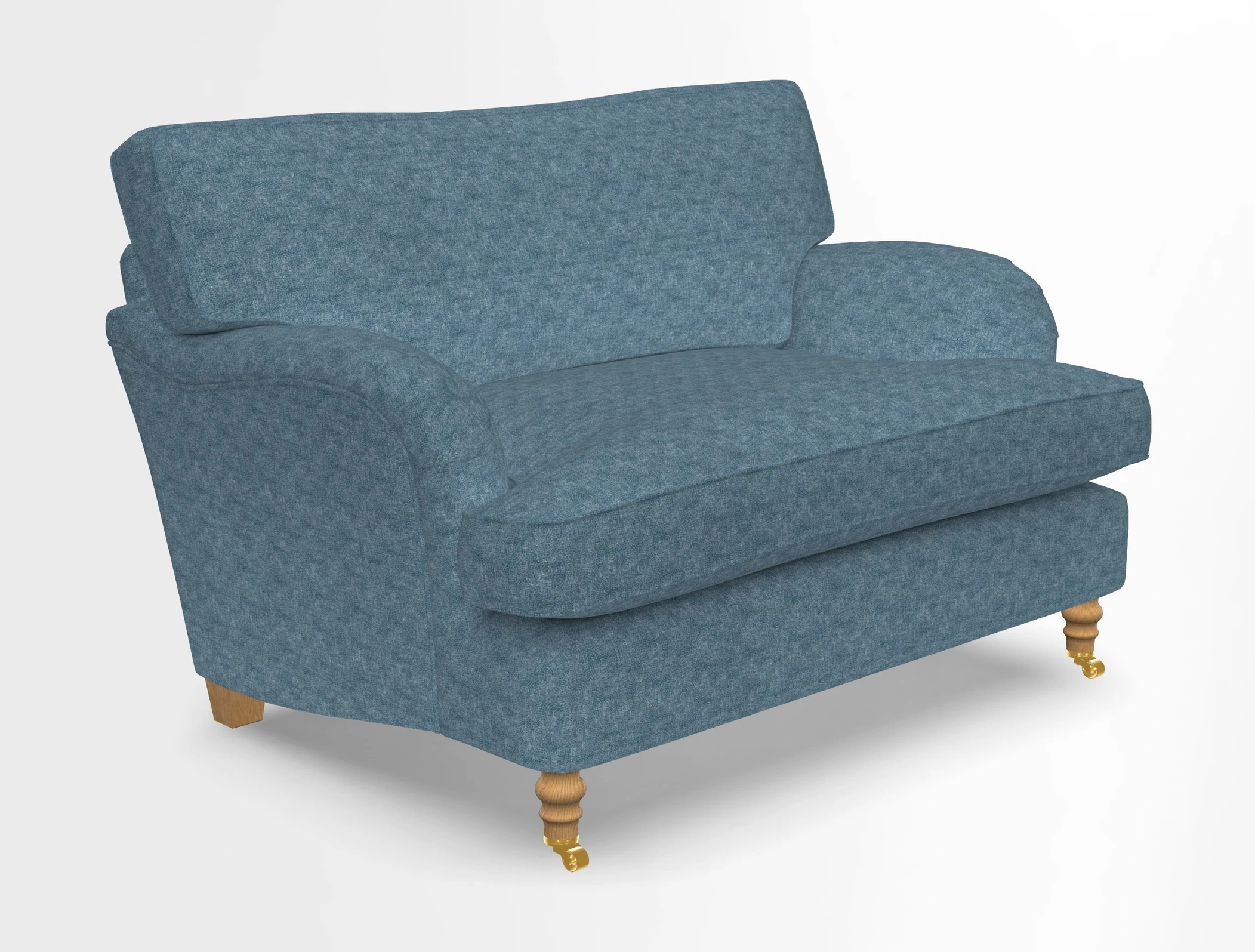 Alwinton snuggler in Lumino Velvet Wine