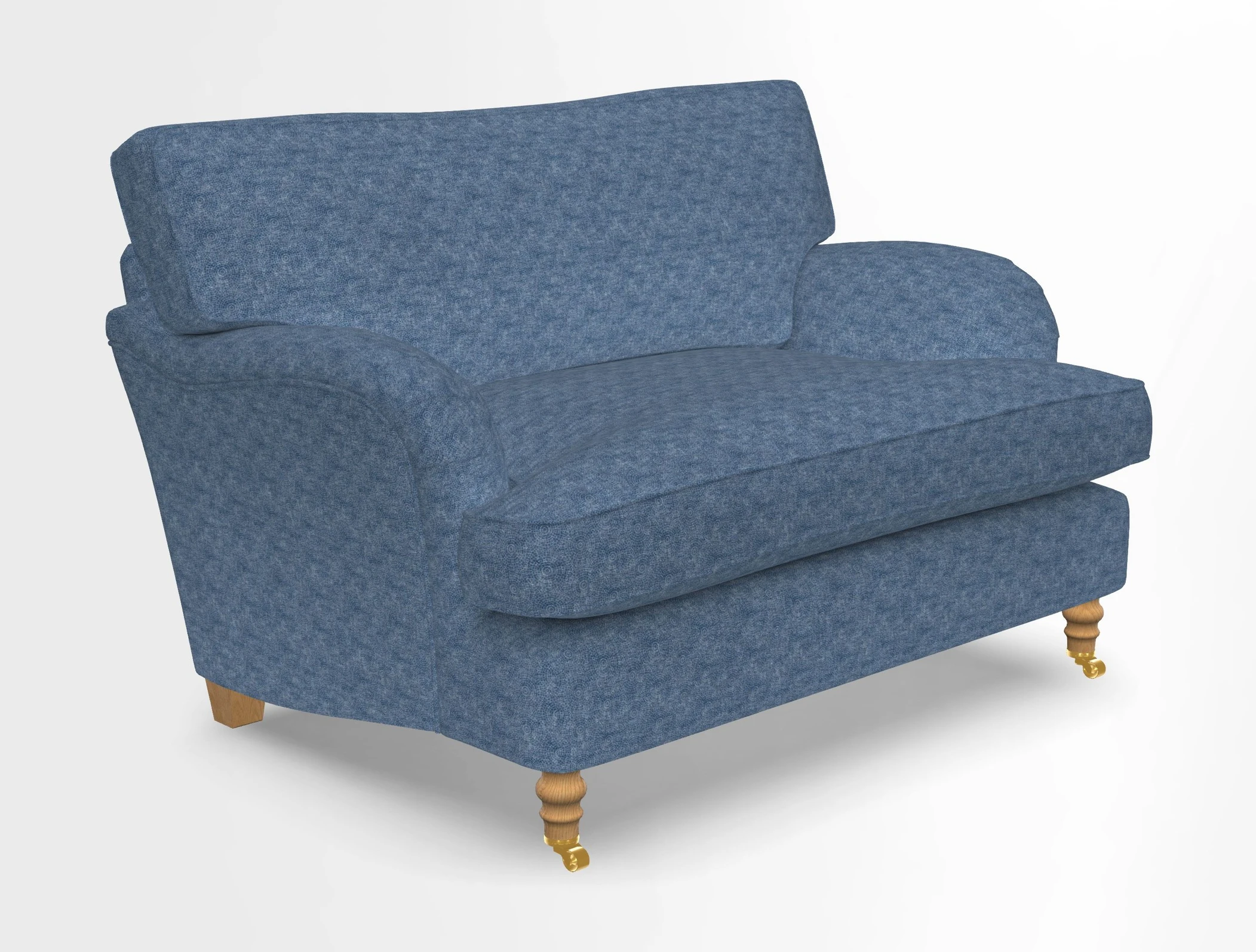 Alwinton snuggler in Lumino Velvet Wine