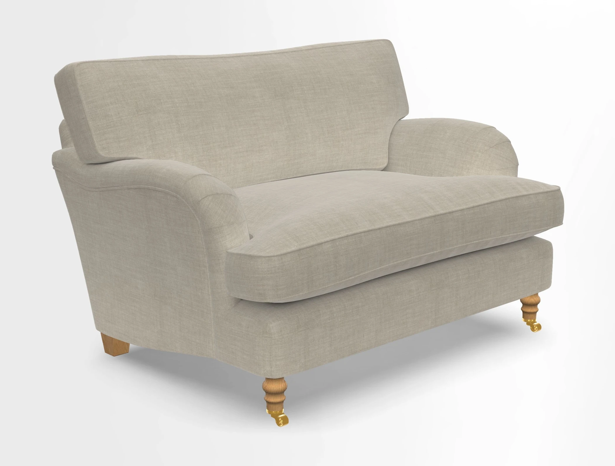 Alwinton snuggler in Lumino Velvet Wine