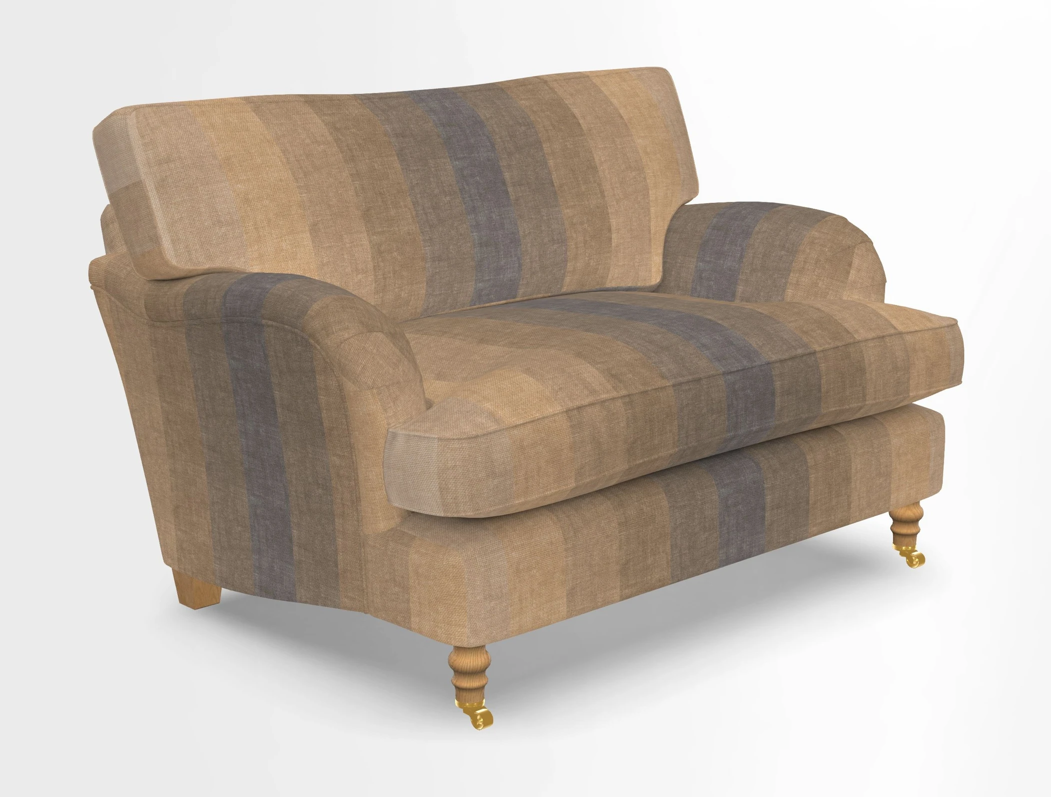 Alwinton snuggler in Lumino Velvet Wine
