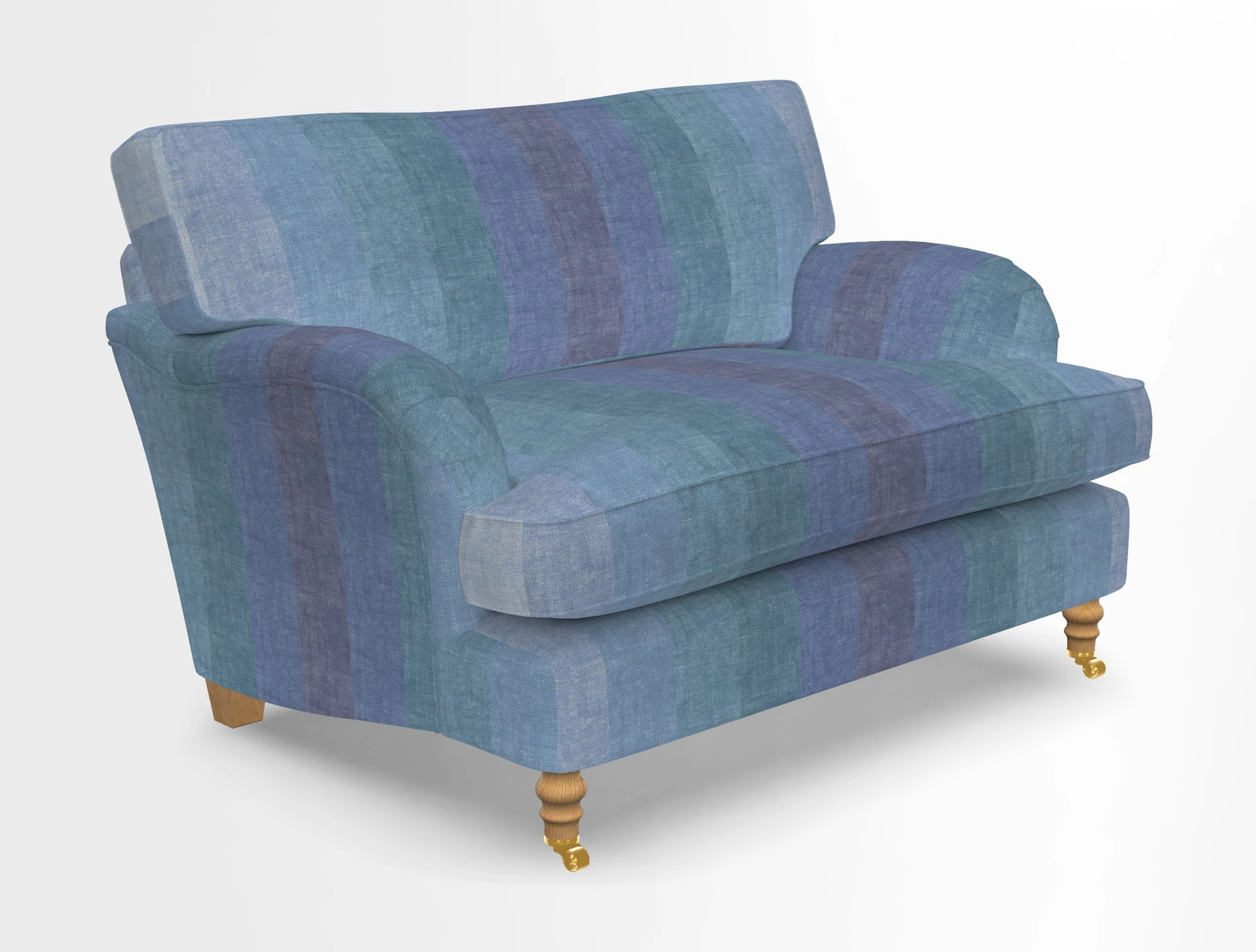 Alwinton snuggler in Lumino Velvet Wine