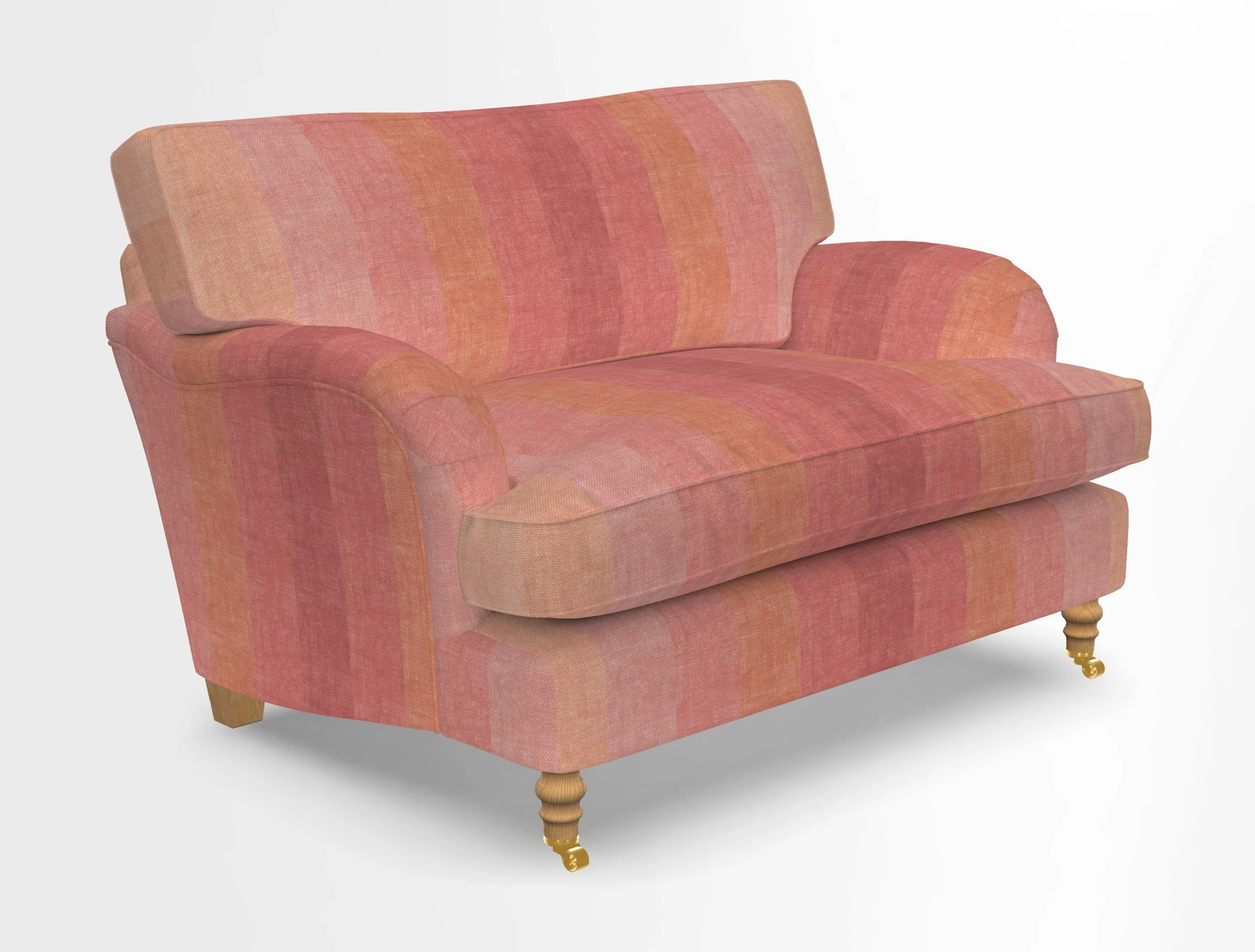 Alwinton snuggler in Lumino Velvet Wine