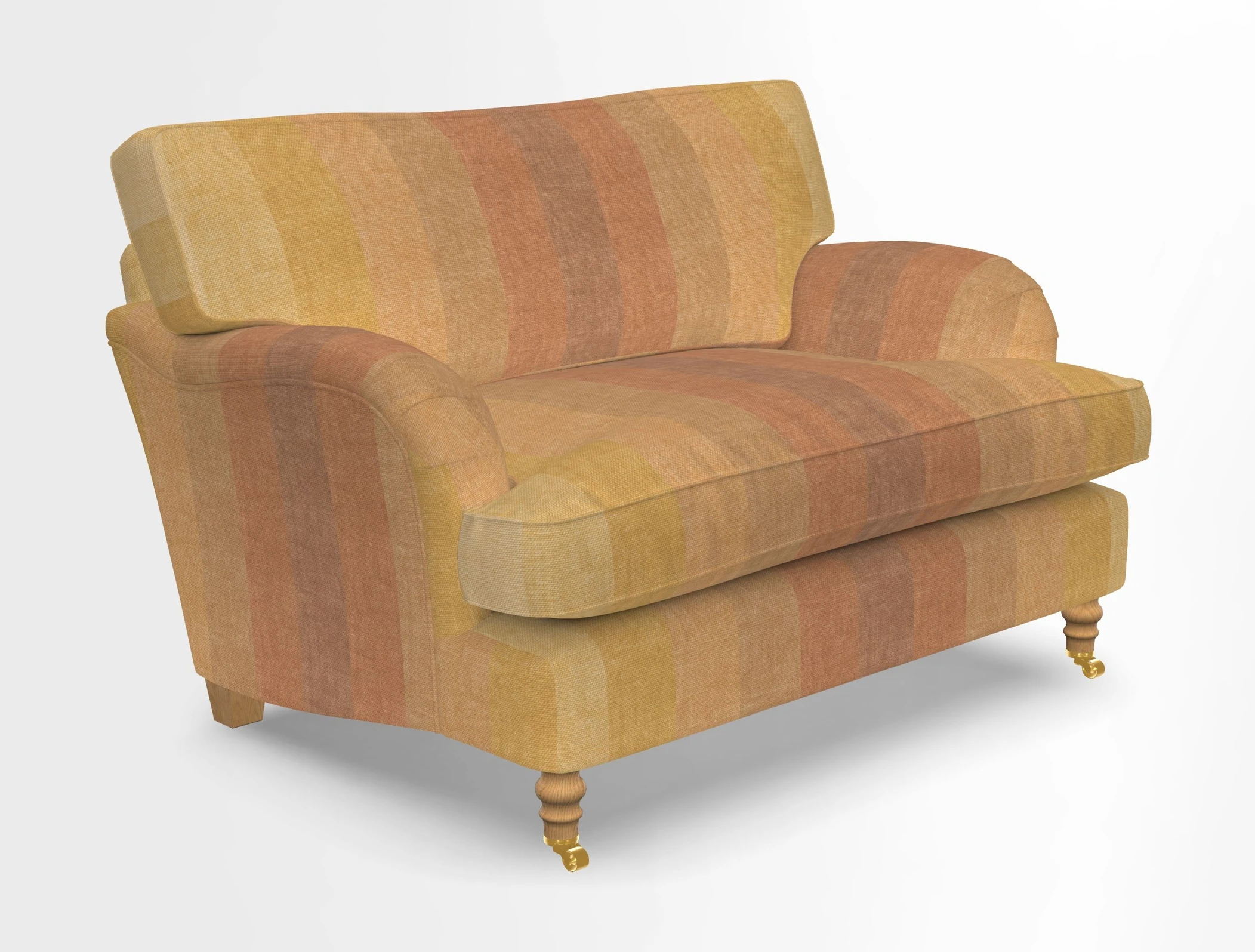 Alwinton snuggler in Lumino Velvet Wine