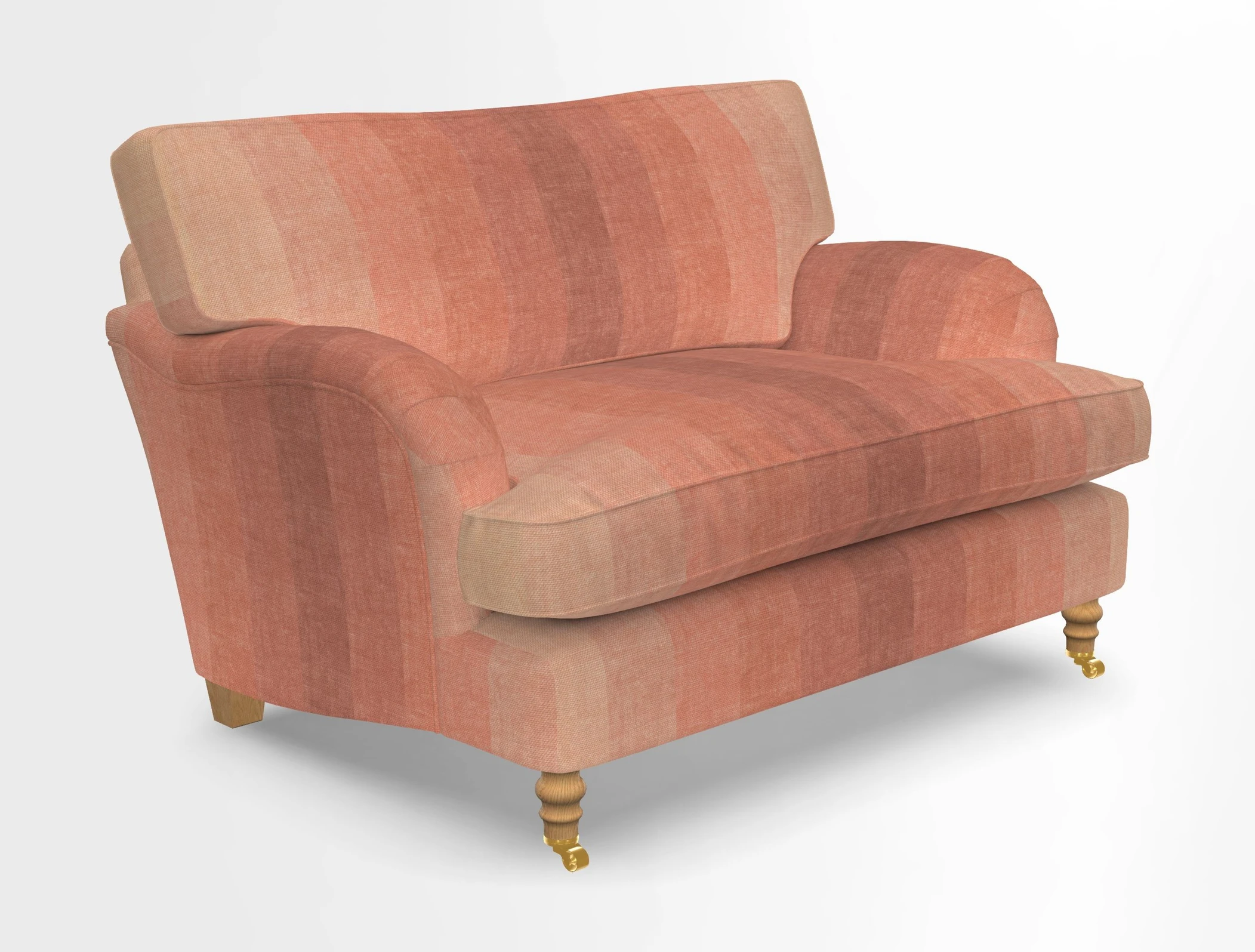 Alwinton snuggler in Lumino Velvet Wine