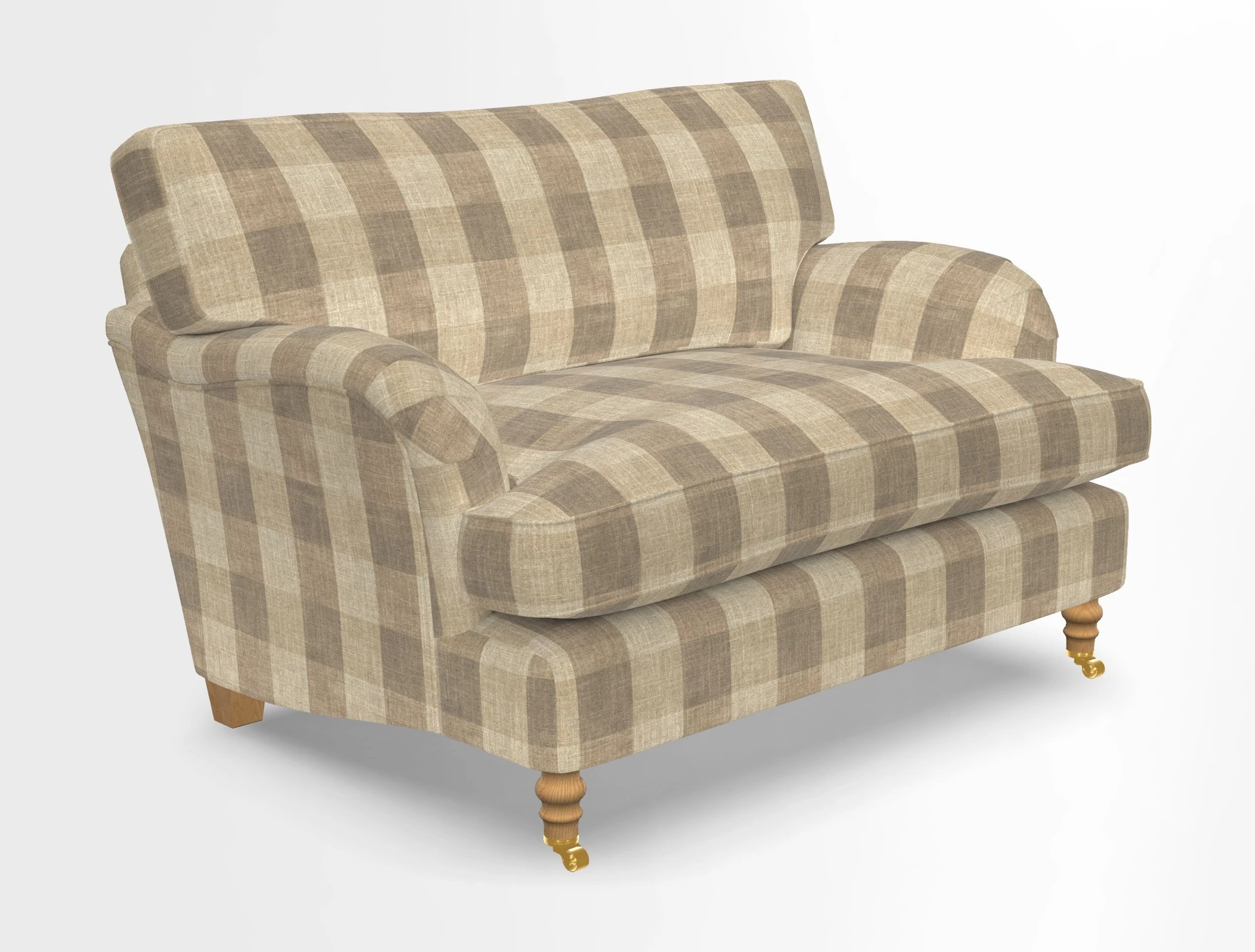 Alwinton snuggler in Lumino Velvet Wine
