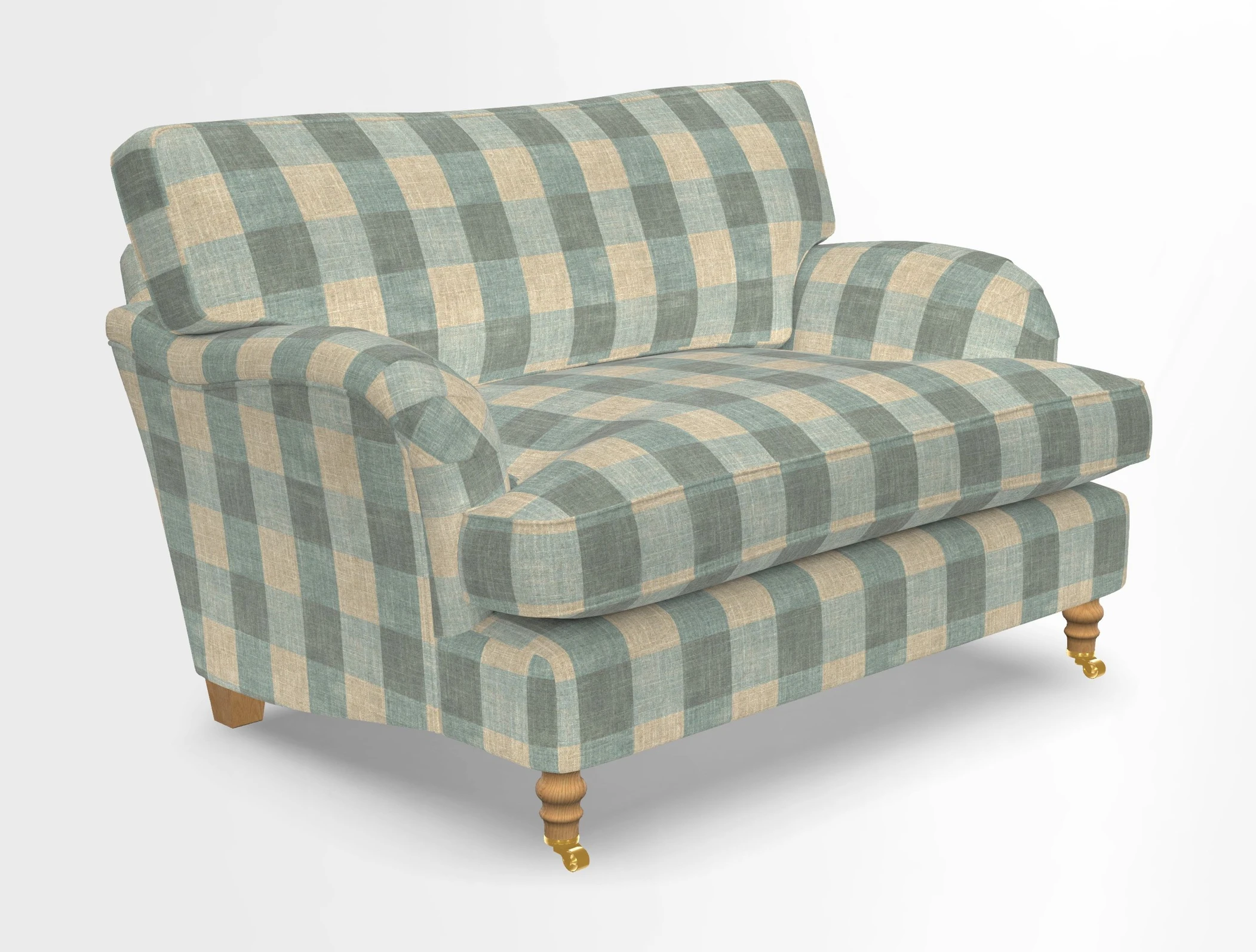 Alwinton snuggler in Lumino Velvet Wine